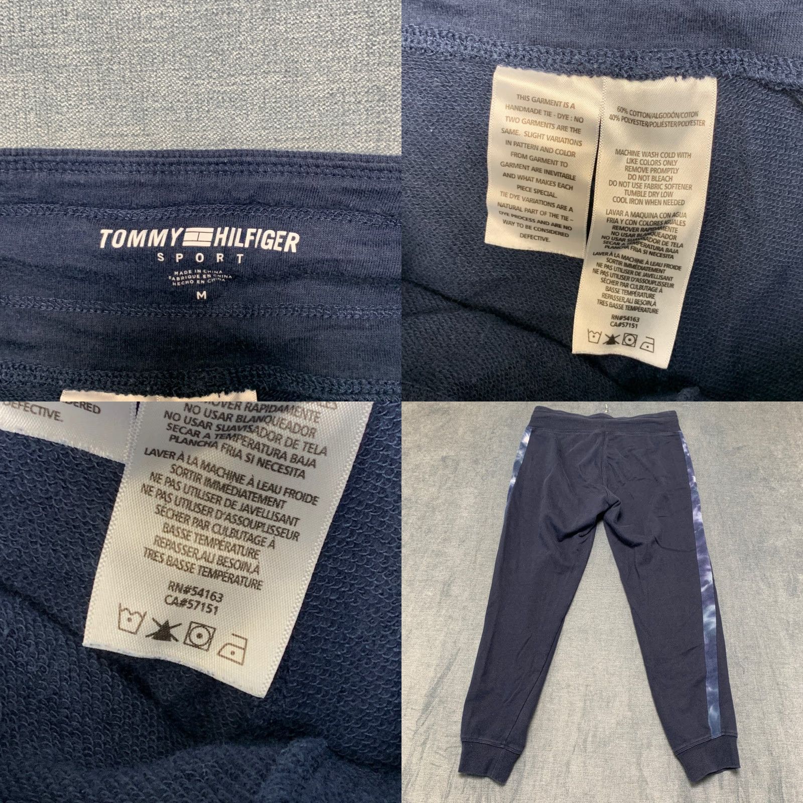 Tommy Hilfiger Tommy Hilfiger Sport Jogger Pants Mens Medium Navy Blue Cotton Fitness Workout (Pants) Size US 31 - 8 Thumbnail