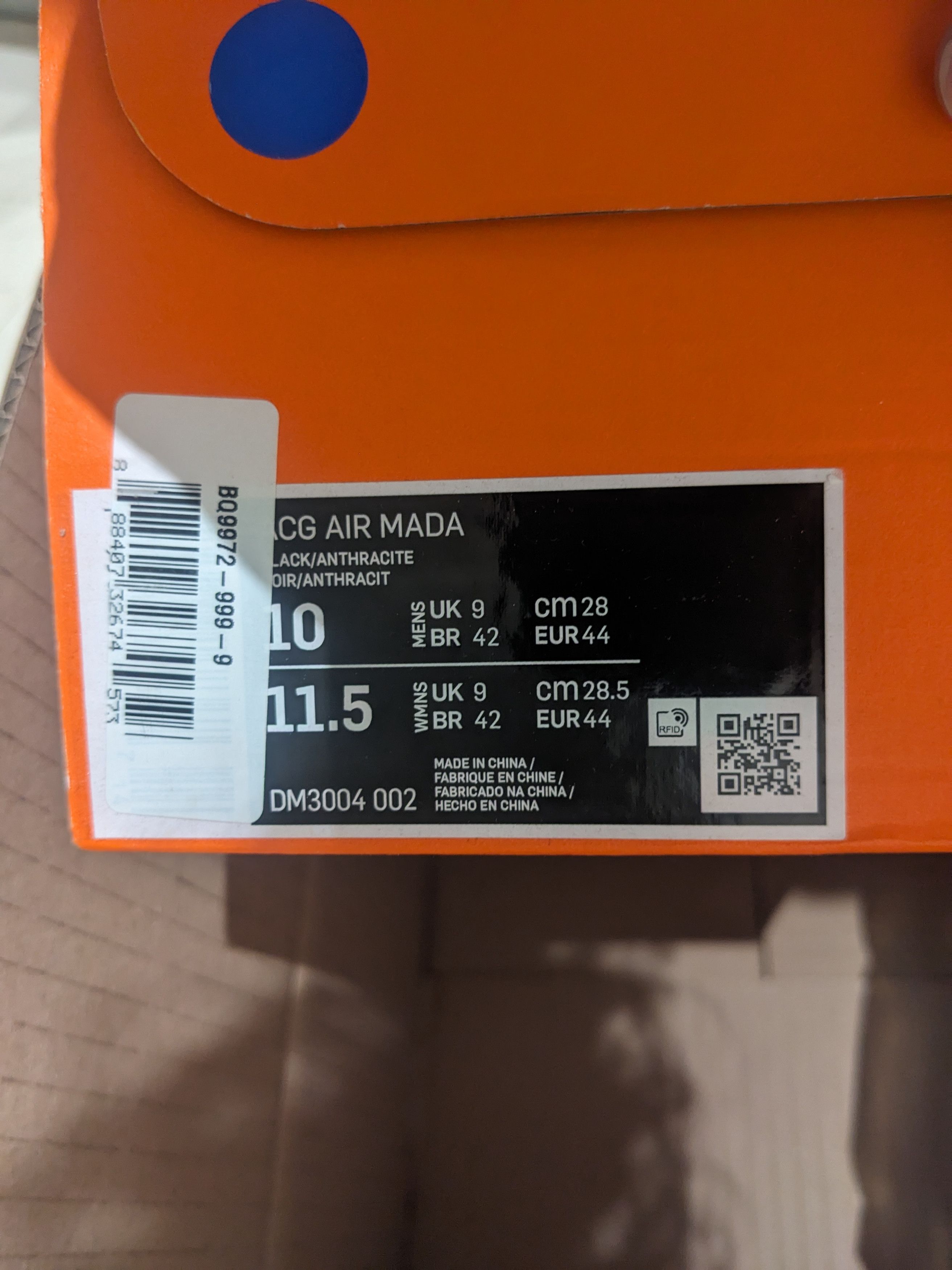 Nike ACG Nike ACG Air Mada Low | Triple Black | US 10 Size US 10 / EU 43 - 7 Thumbnail