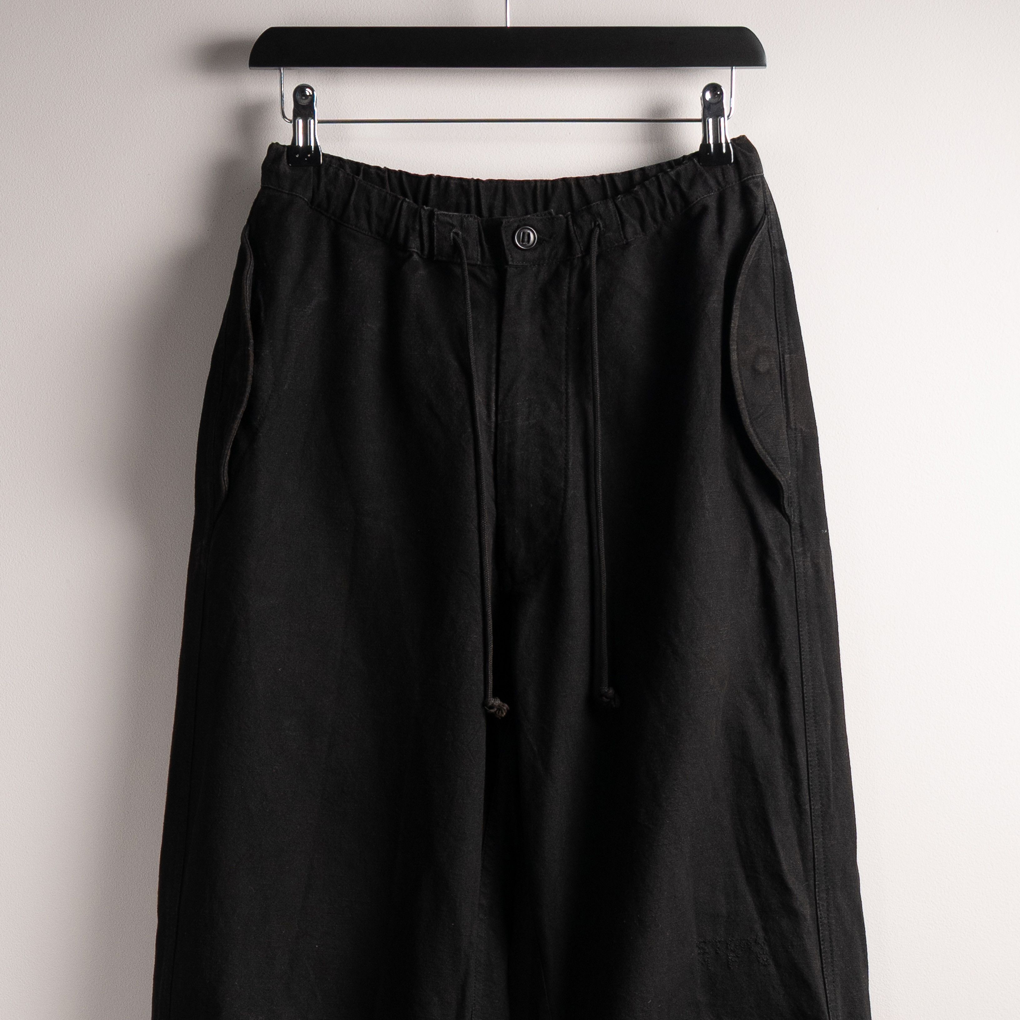 Story Mfg. Story MFG Paco Pants Black Slub Size US 28 / EU 44 - 4 Thumbnail