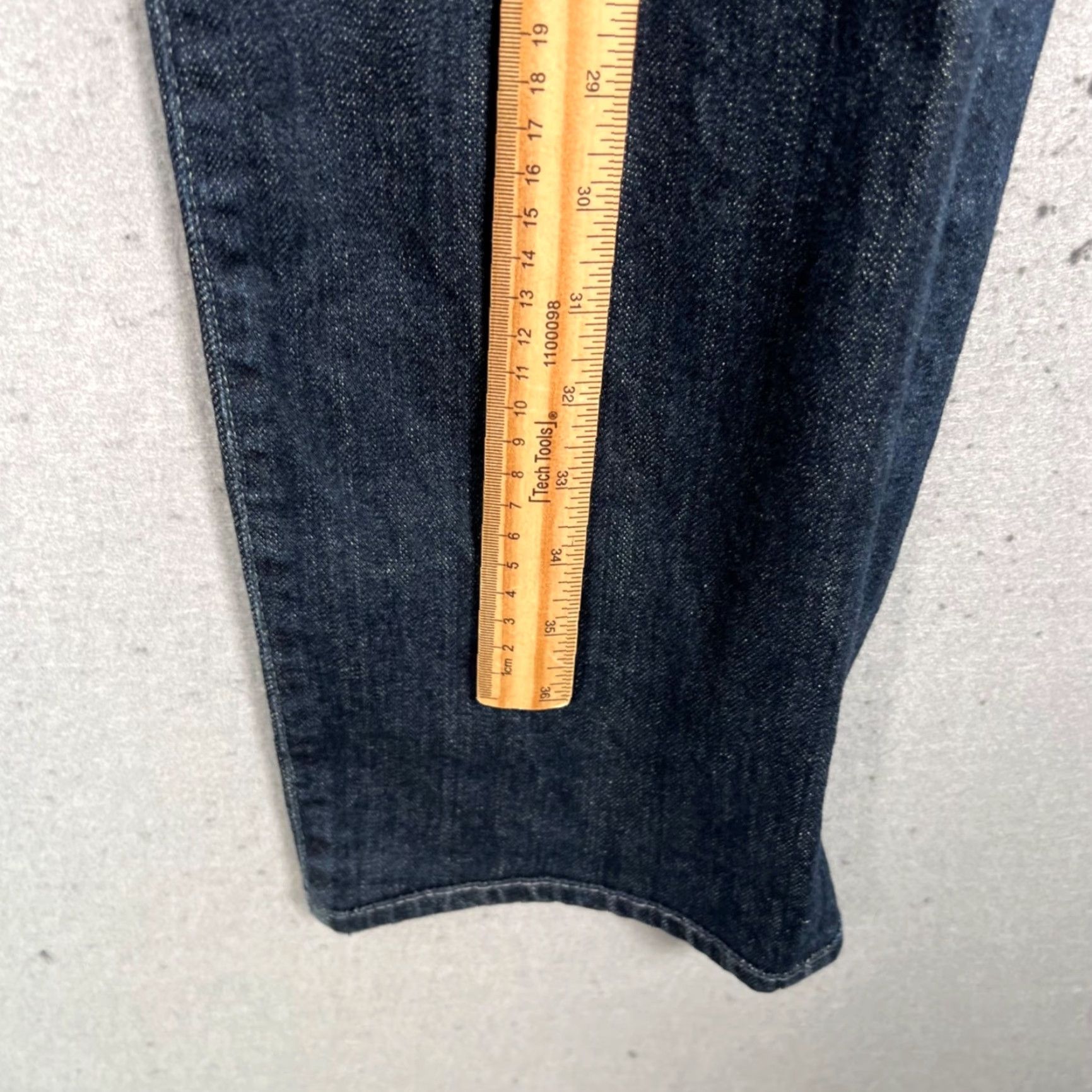 Denime AG Adriano Goldschmied The Graduate Tailored Leg Denim Jeans 33 Dark Wash Blue Mens Straight 5-Pocket Size US 33 - 6 Thumbnail