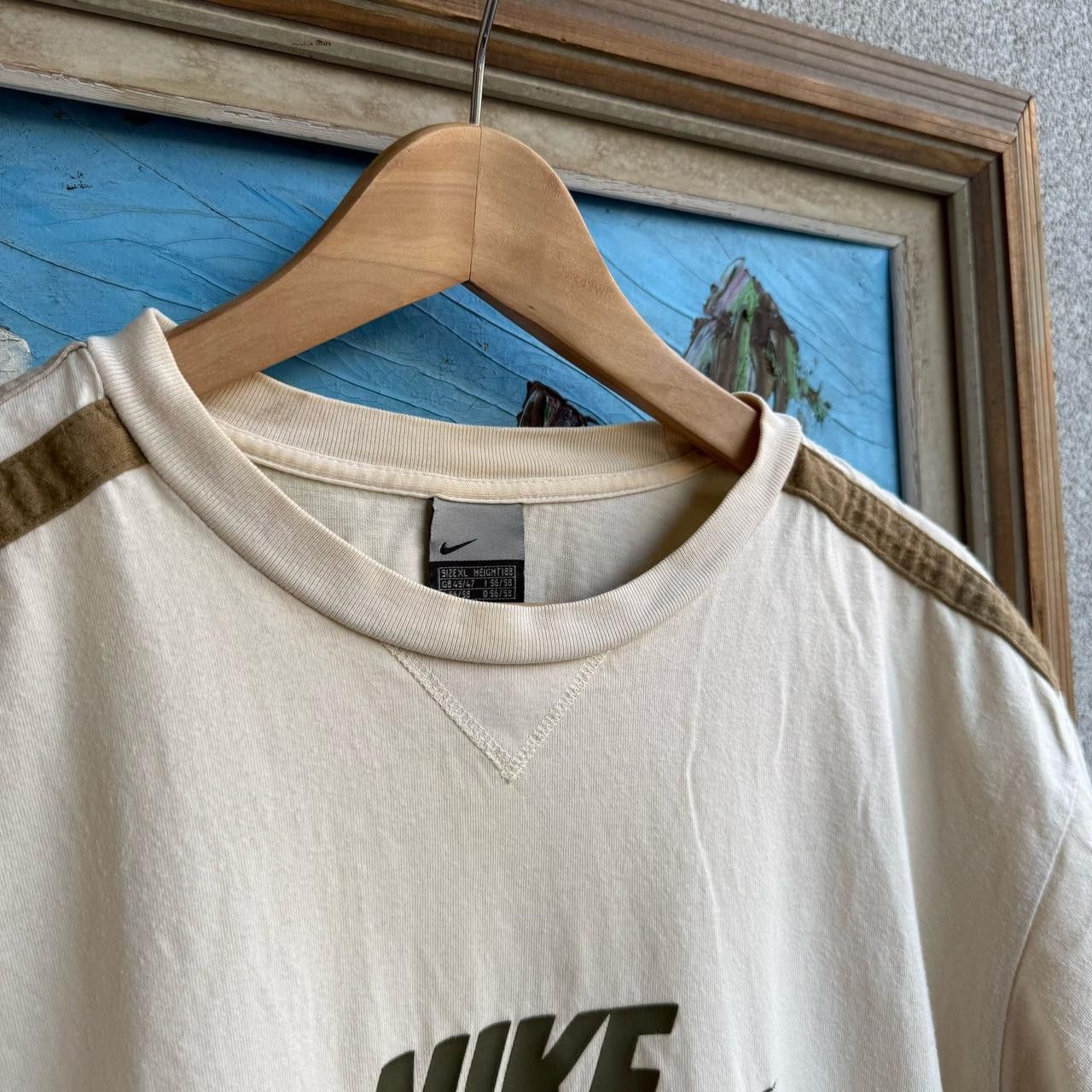 Nike Nike Vintage y2k grey tag t-shirt spellout logo swoosh Size US L / EU 52-54 / 3 - 4 Thumbnail