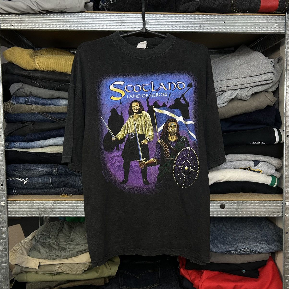 Vintage Vintage Scotland Land Of Heroes Big Graphic logo 90’s tee Size US M / EU 48-50 / 2 - 1 Thumbnail