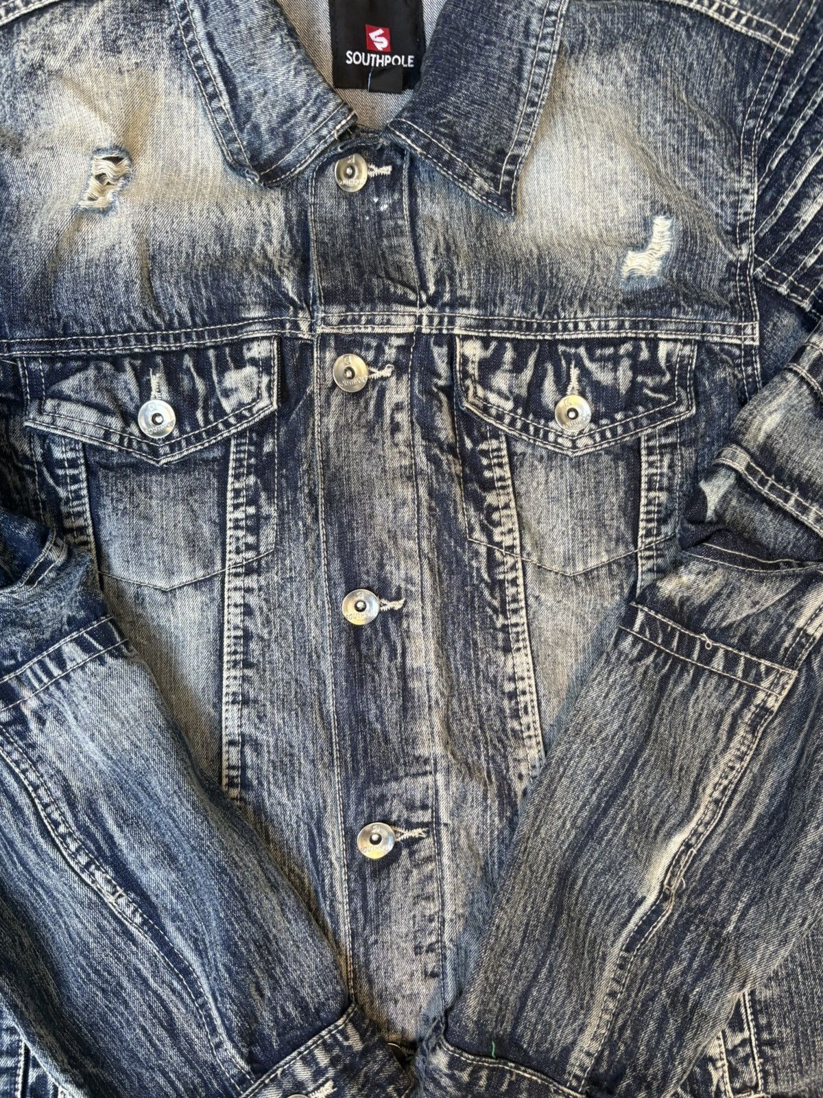 Southpole South Pole Denim Jacket Size US L / EU 52-54 / 3 - 2 Thumbnail