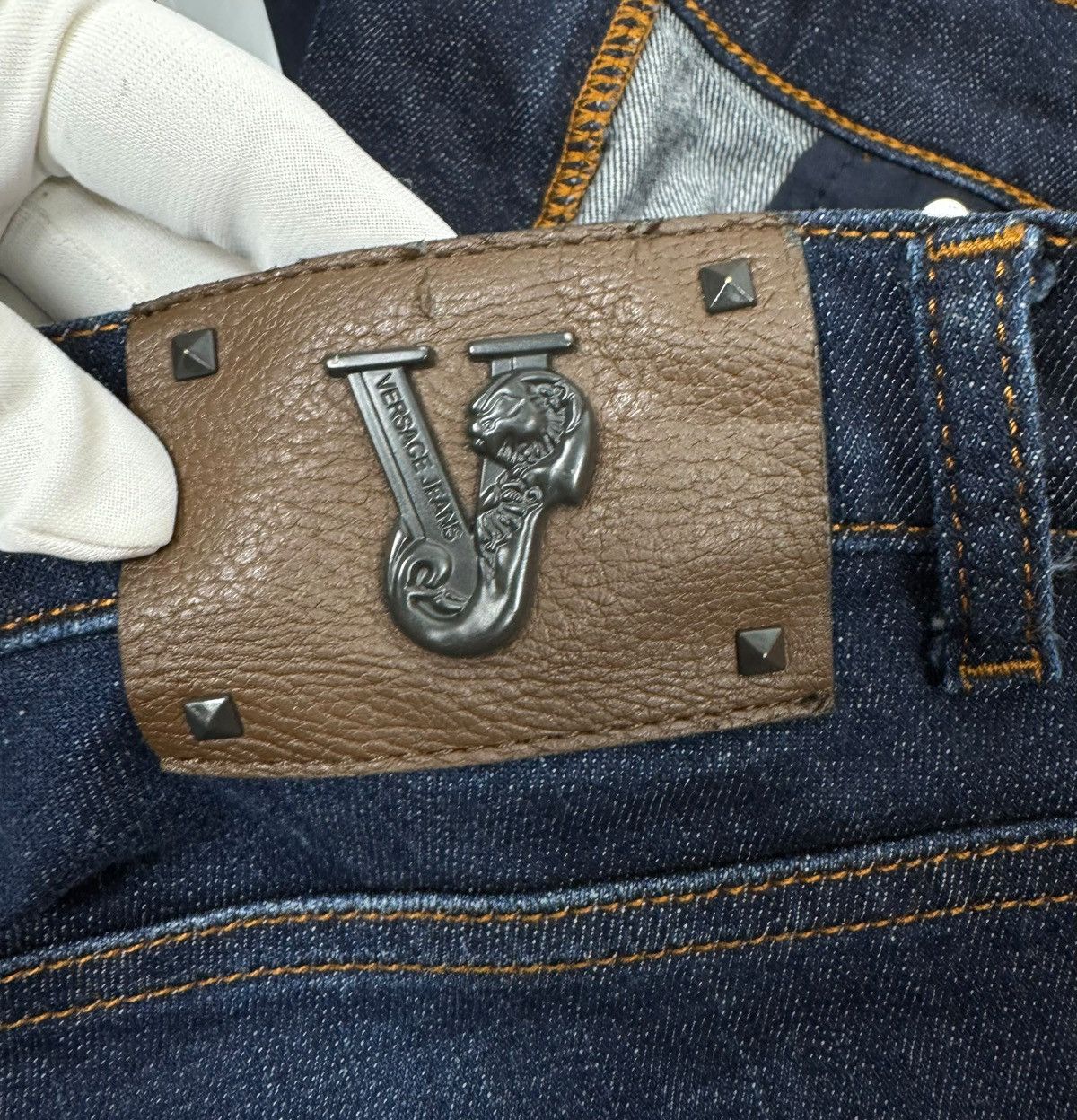 Versace Versace Jeans Slim Jeans Big Logo size 30 IT44 Size 30" / US 8 / IT 44 - 11 Thumbnail