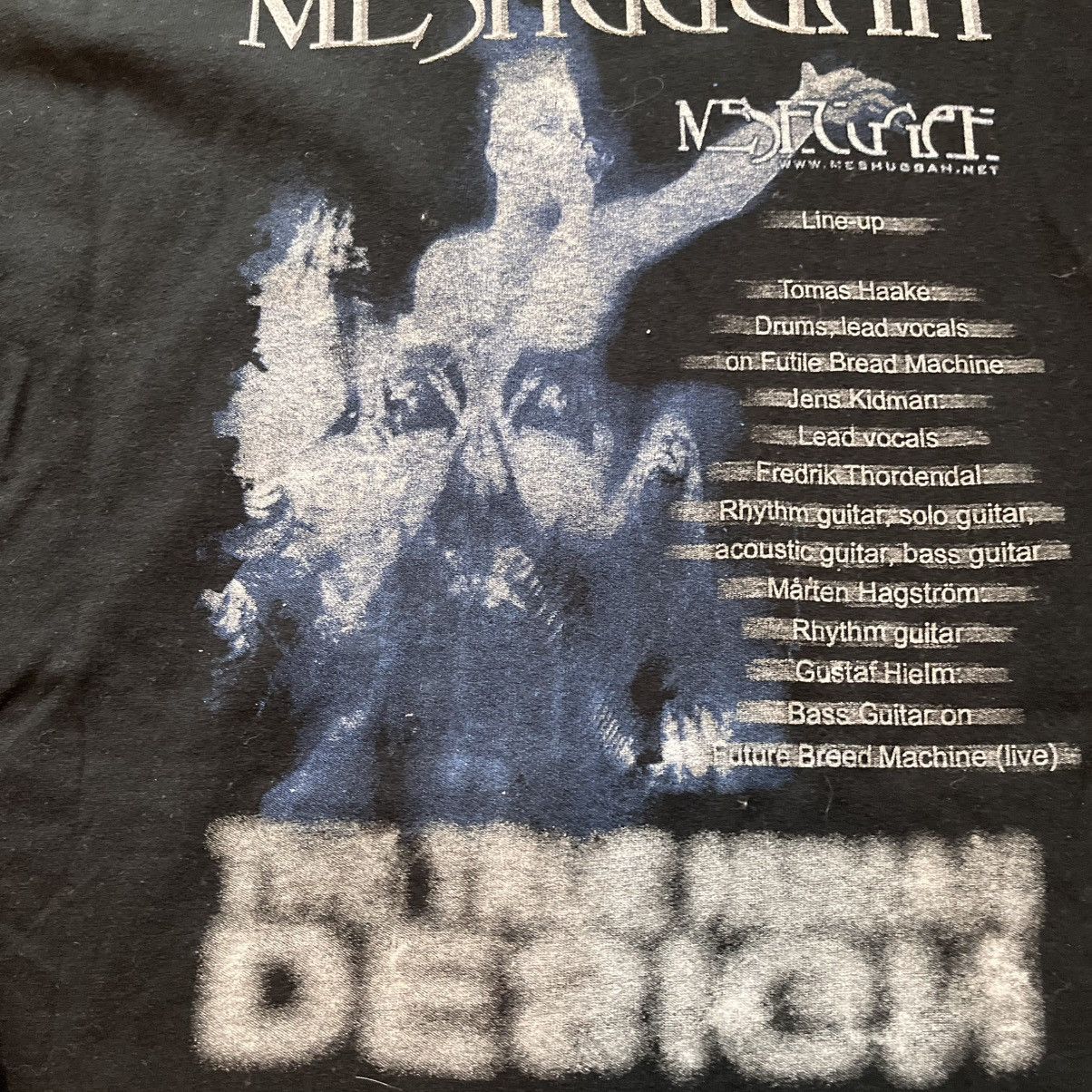 Vintage Vintage Meshuggah True Human Design Chaosphere L Band Shirt Size US L / EU 52-54 / 3 - 8 Thumbnail