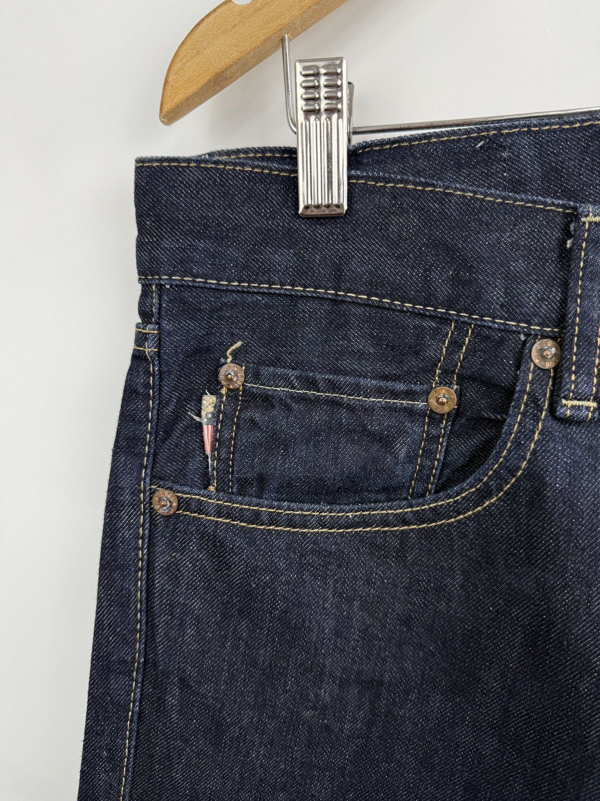 Denim & Supply Ralph Lauren 🇺🇸 Vintage Y2K Ralph Lauren USA Flag Jeans rrl Retro Rare Size US 32 / EU 48 - 9 Thumbnail
