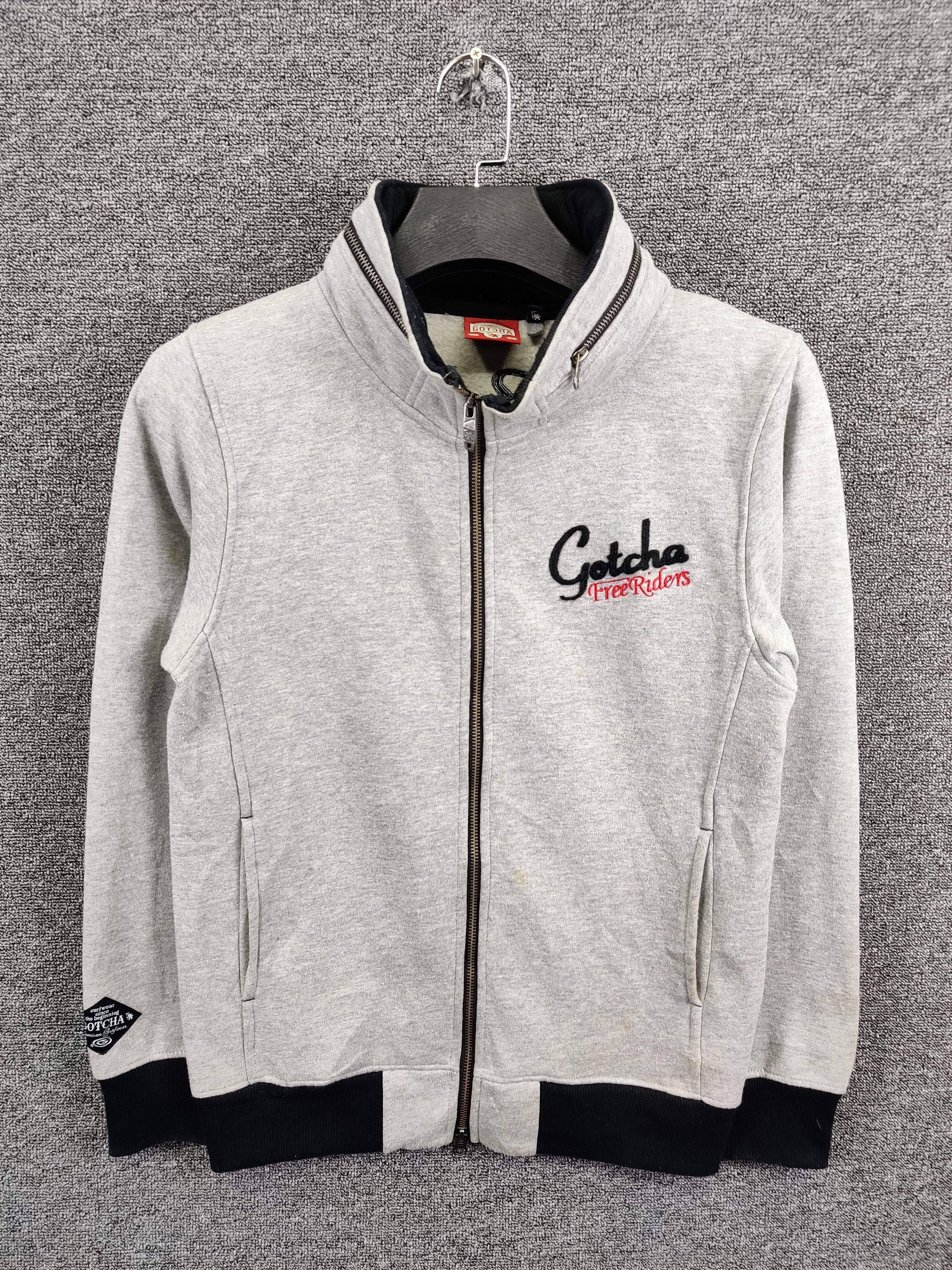 Gotcha Vintage Gotcha Free Riders Zipper Sweatshirt Jacket Size US M / EU 48-50 / 2 - 1 Thumbnail