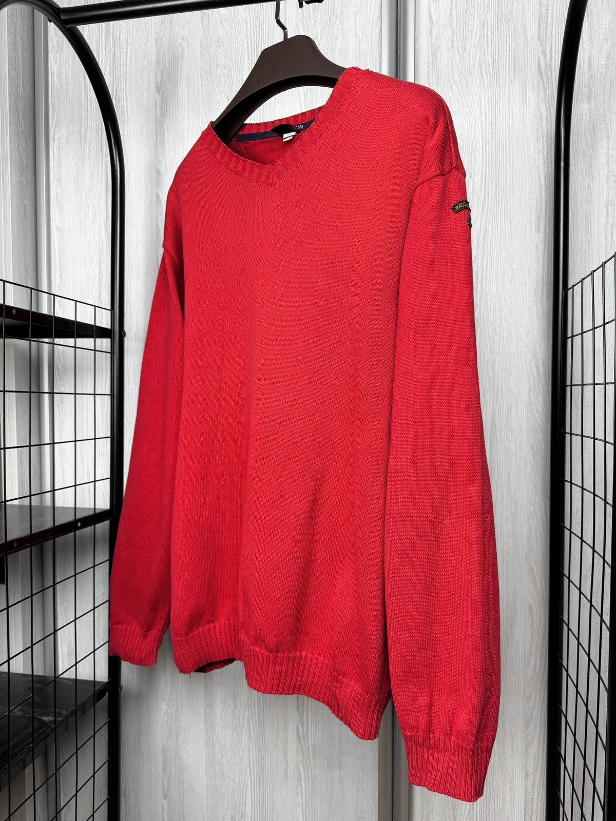 Paul & Shark Paul & Shark vintage heavy knit cotton red sweater jumper XL Size US XL / EU 56 / 4 - 2 Thumbnail