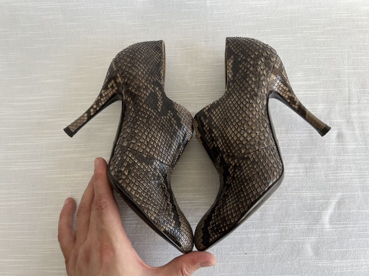 Bally Bally Womens Snake Skin Heels Brown Size US 7 1/2 EU 38 Size US 7.5 / IT 37.5 - 6 Thumbnail