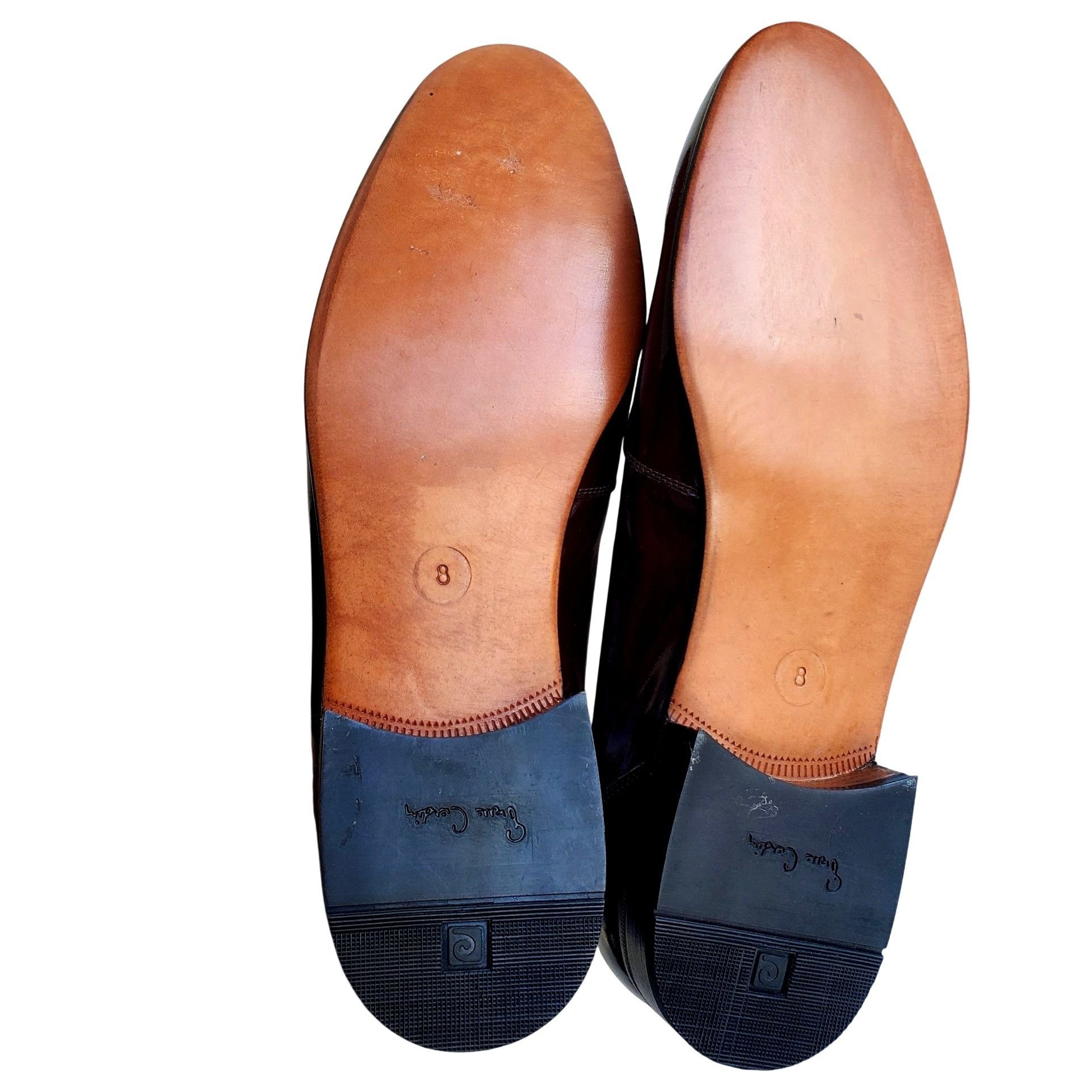Pierre Cardin Pierre Cardin 70s Men Size 8 Brown Patent Leather Slip On Sh Size US 8 / EU 41 - 6 Thumbnail