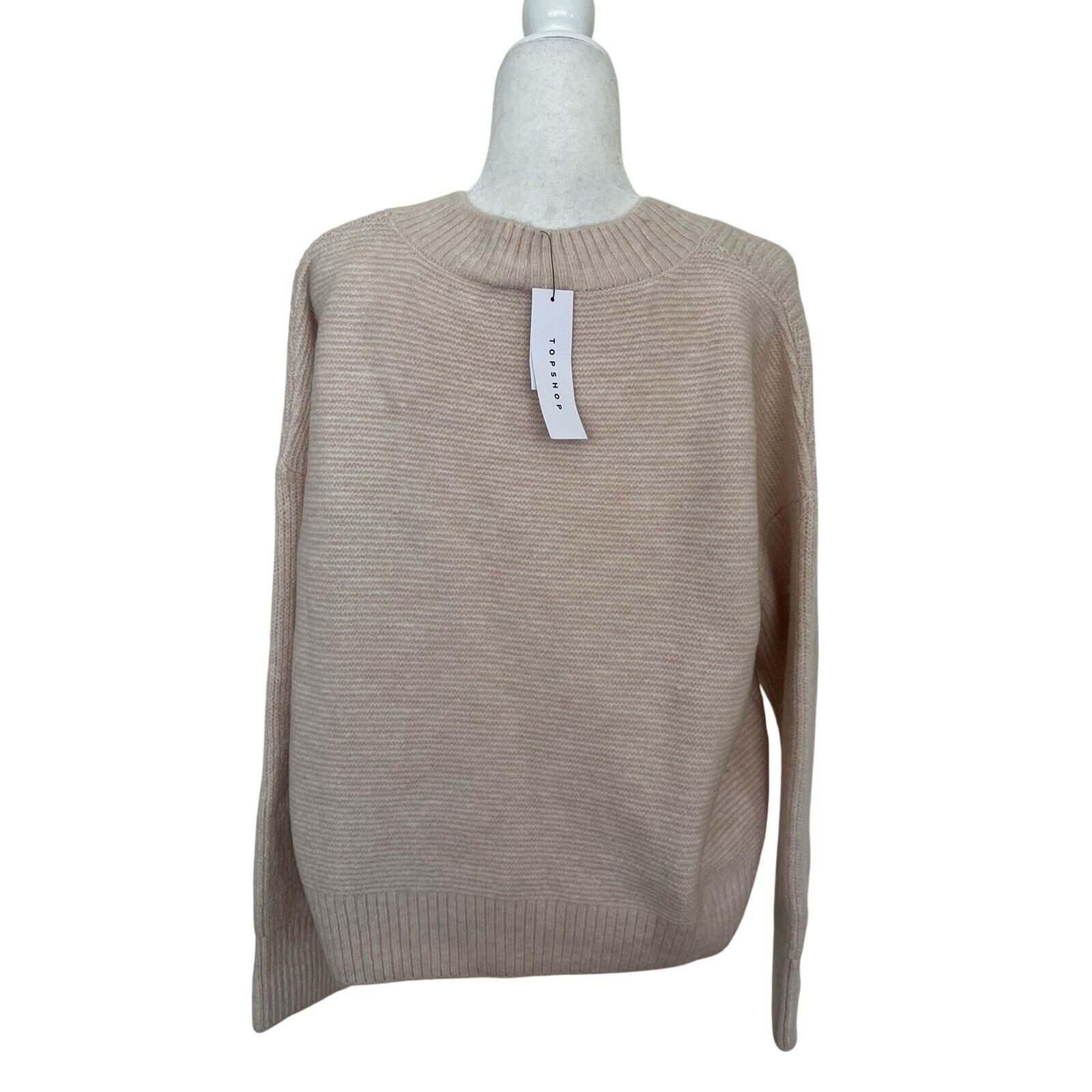 Topshop Topshop Wide V Neck Pullover Sweater Fuzzy Size M A003075 Size M / US 6-8 / IT 42-44 - 6 Thumbnail