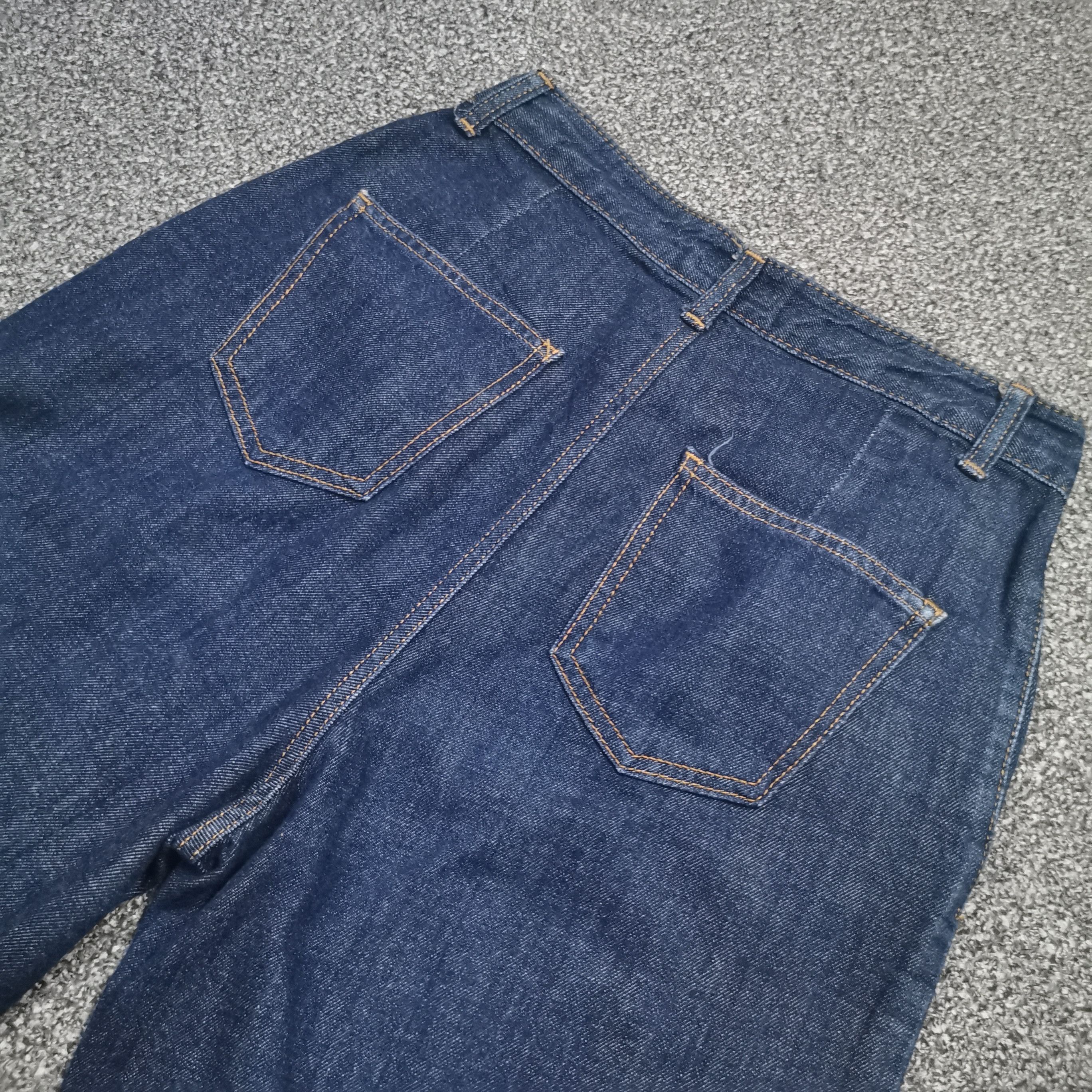 Hysteric Glamour 🔥🔥Vintage Y2k Crazy Baggy D-Rise Cutting Core Blue Denim Size US 28 / EU 44 - 3 Thumbnail
