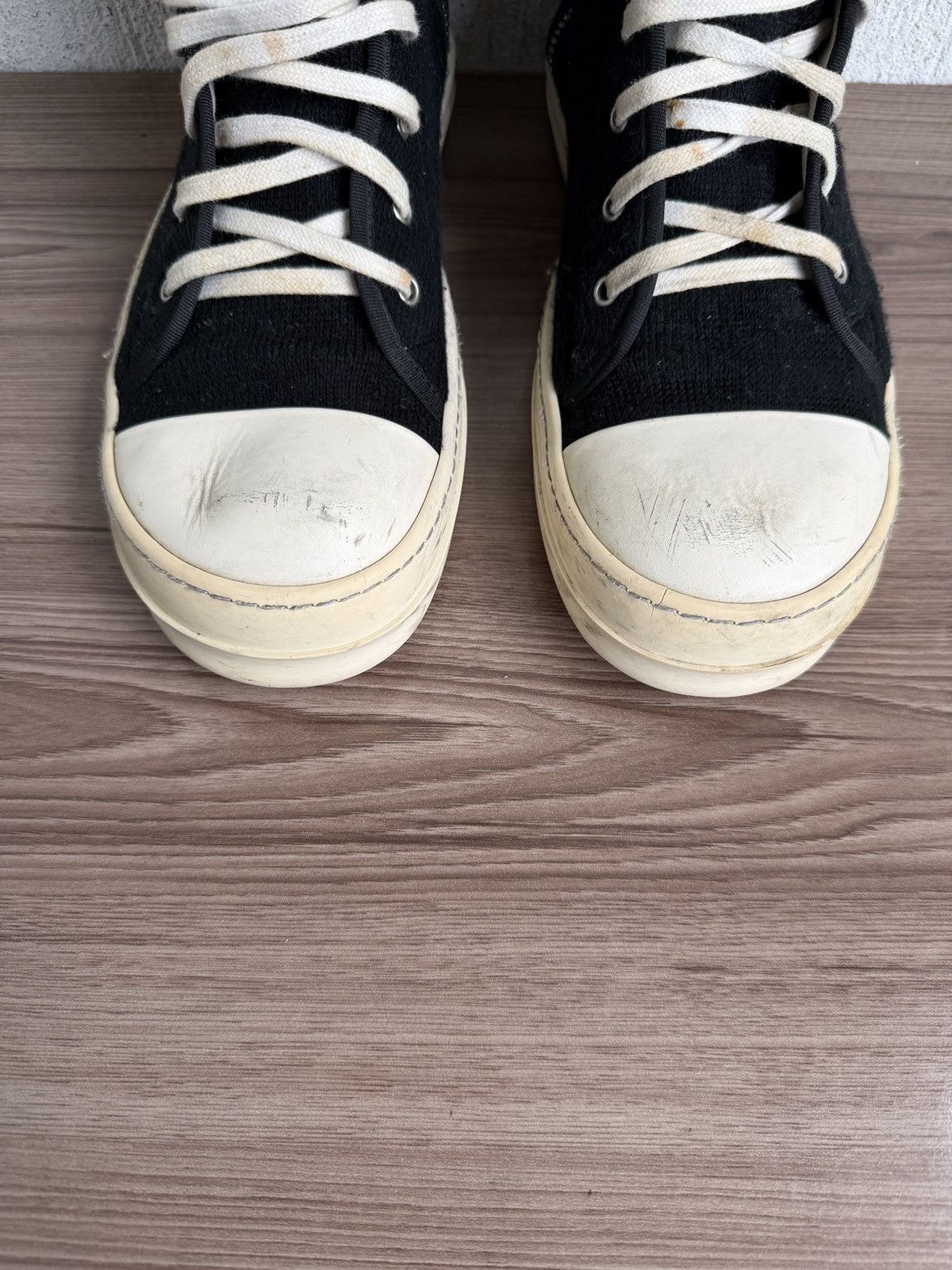 Rick Owens Drkshdw wool drkshdw ramones Size US 10.5 / EU 43-44 - 7 Thumbnail