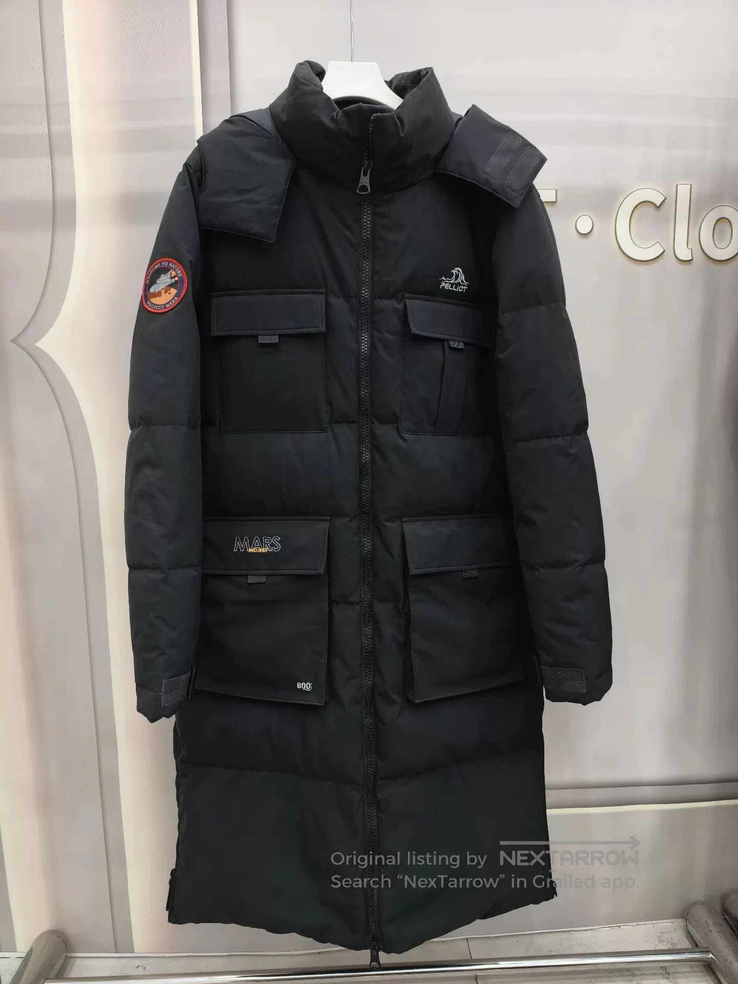 Japanese Brand Men's Long Black Down Jacket. Size US L / EU 52-54 / 3 - 1 Thumbnail