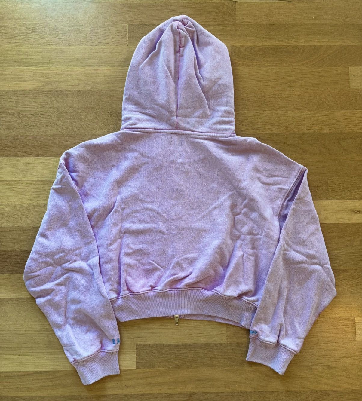 Gap × Madhappy Gap x MadHappy Lavender Full Zip Cropped Mad Logo Hoodie Size XS / US 0-2 / IT 36-38 - 3 Thumbnail