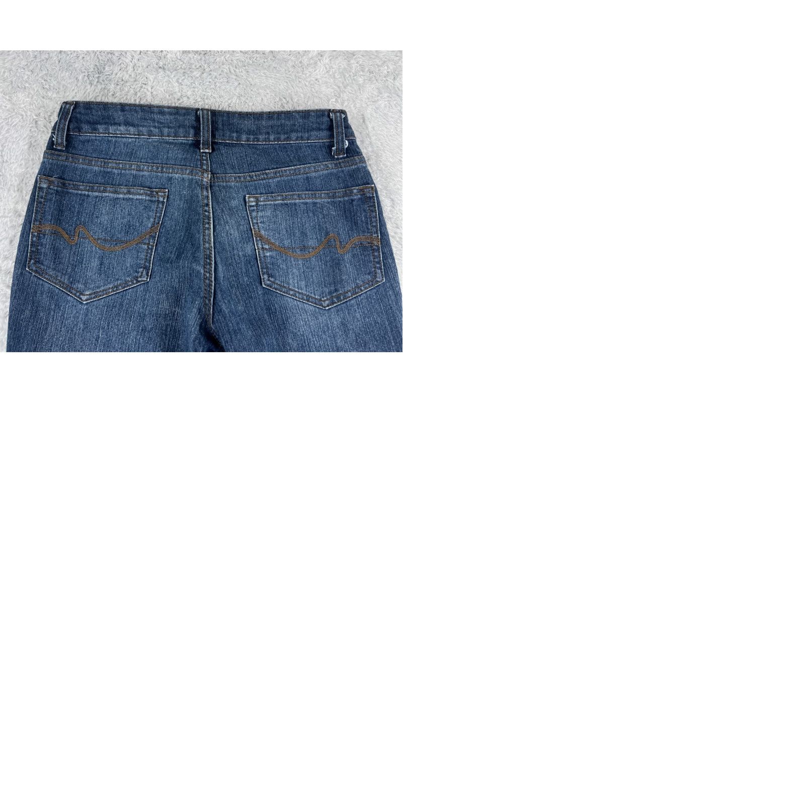 Faded Glory Faded Glory Jeans Women Bootcut Denim Blue 28x29 Cotton Stretch 4 Petite Low Rise 5-Pocket Size 27" / US 4 / IT 40 - 10 Thumbnail