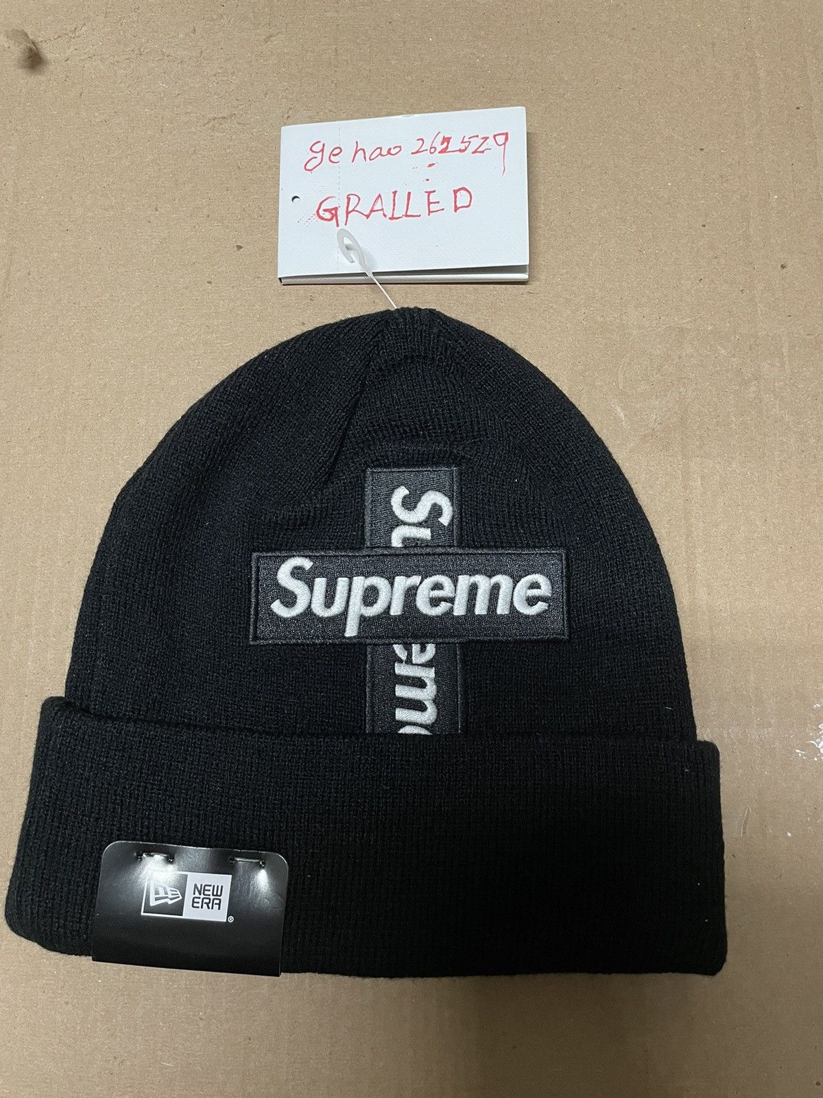 Supreme Supreme cross box logo beanie | Grailed