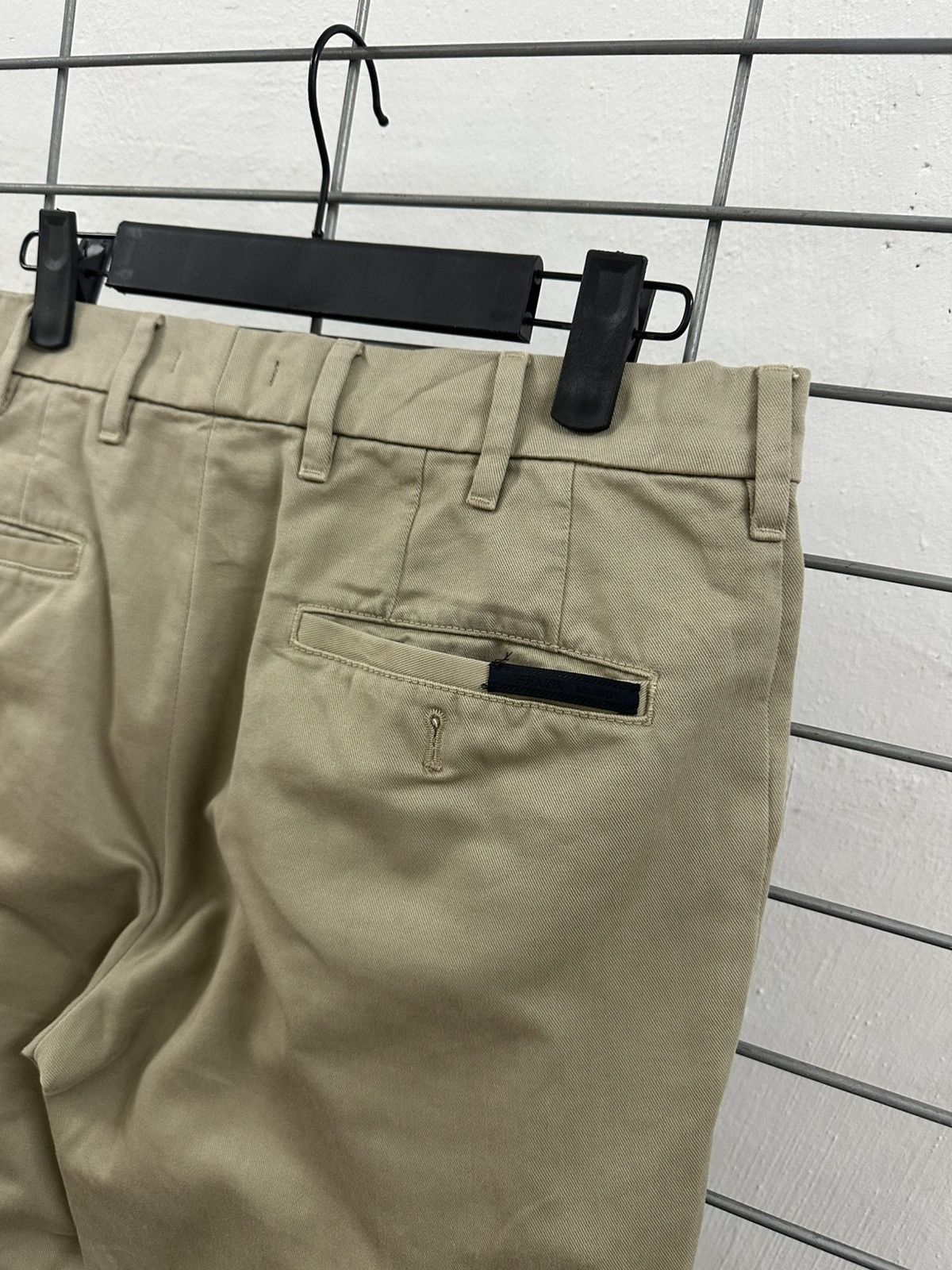 Prada Prada SPH07B Cotton Gabardine Trousers (Khaki) Size 29" - 6 Thumbnail