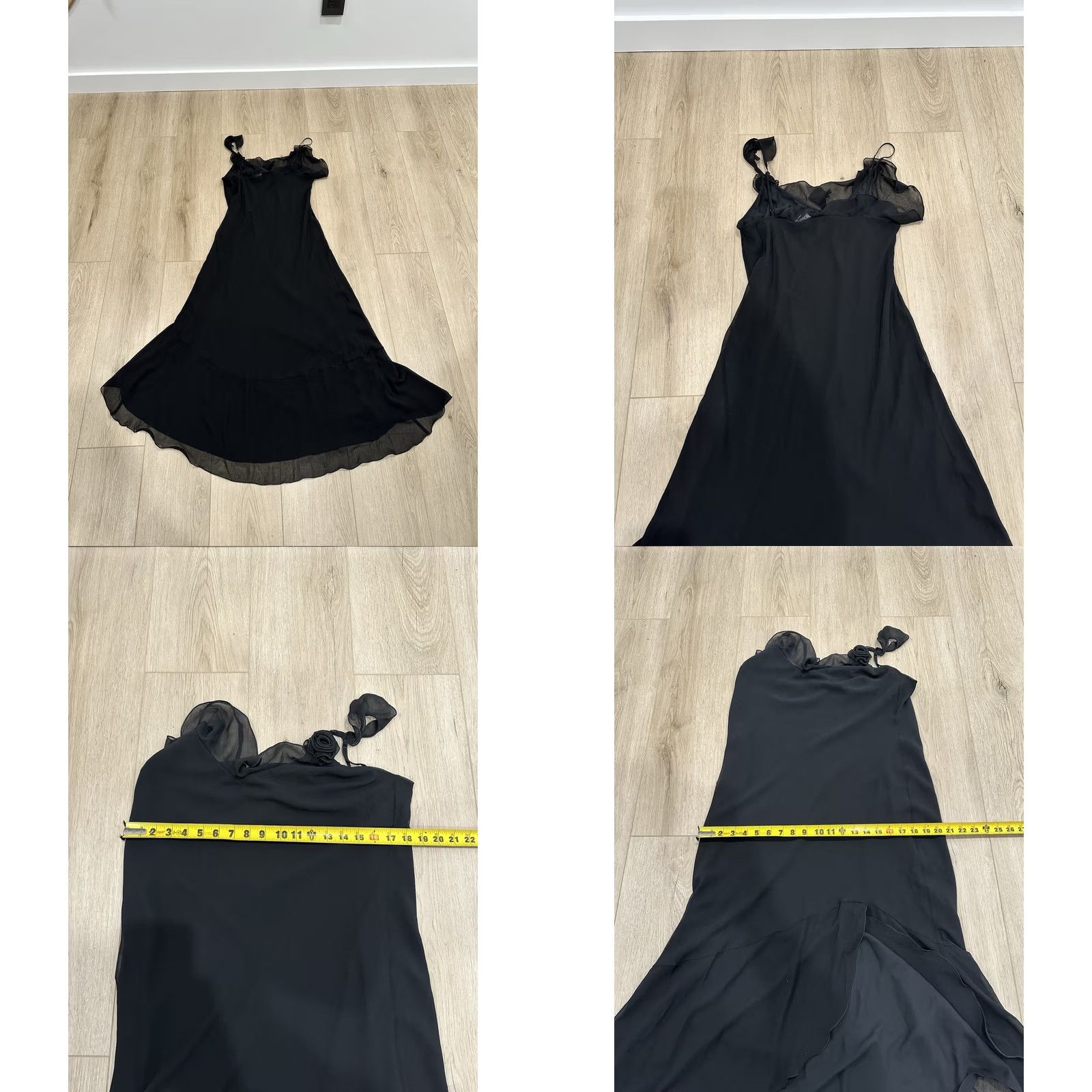Aritzia NWT Aritzia Wilfred Engage Dress Black Rosette Chiffon Medium Midi XL Size XL / US 12-14 / IT 48-50 - 8 Thumbnail