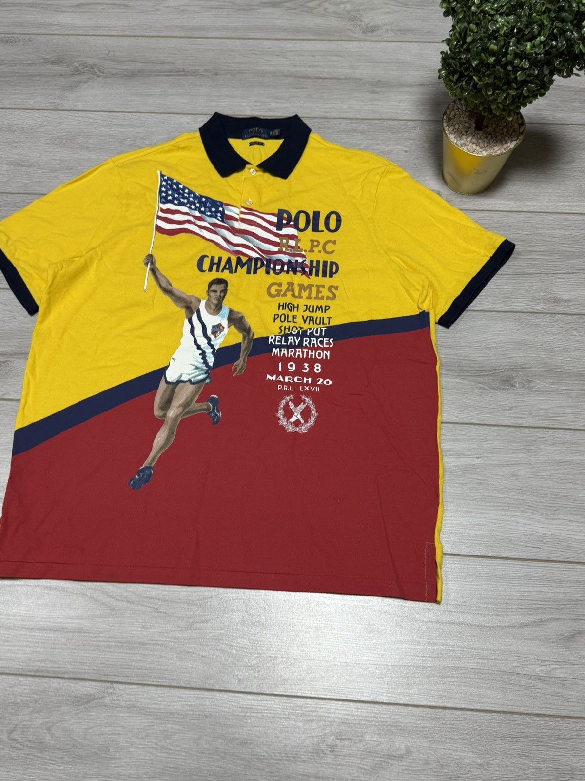 Polo Ralph Lauren Polo Ralph Lauren championship 1938 olympic shirt Size US XL / EU 56 / 4 - 3 Thumbnail