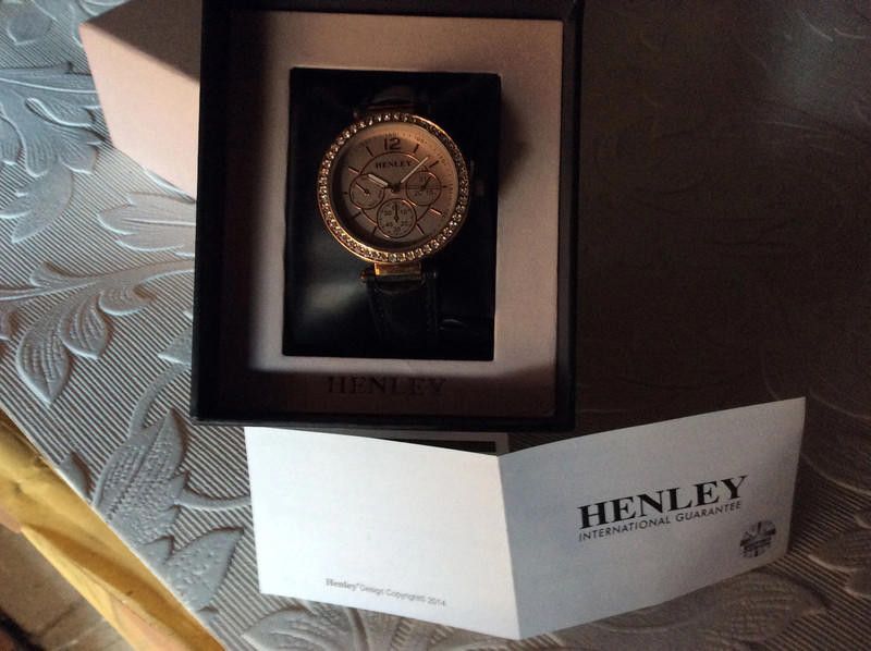Other Henley ladies rose gold dial black leather strap watch Size ONE SIZE - 1 Thumbnail
