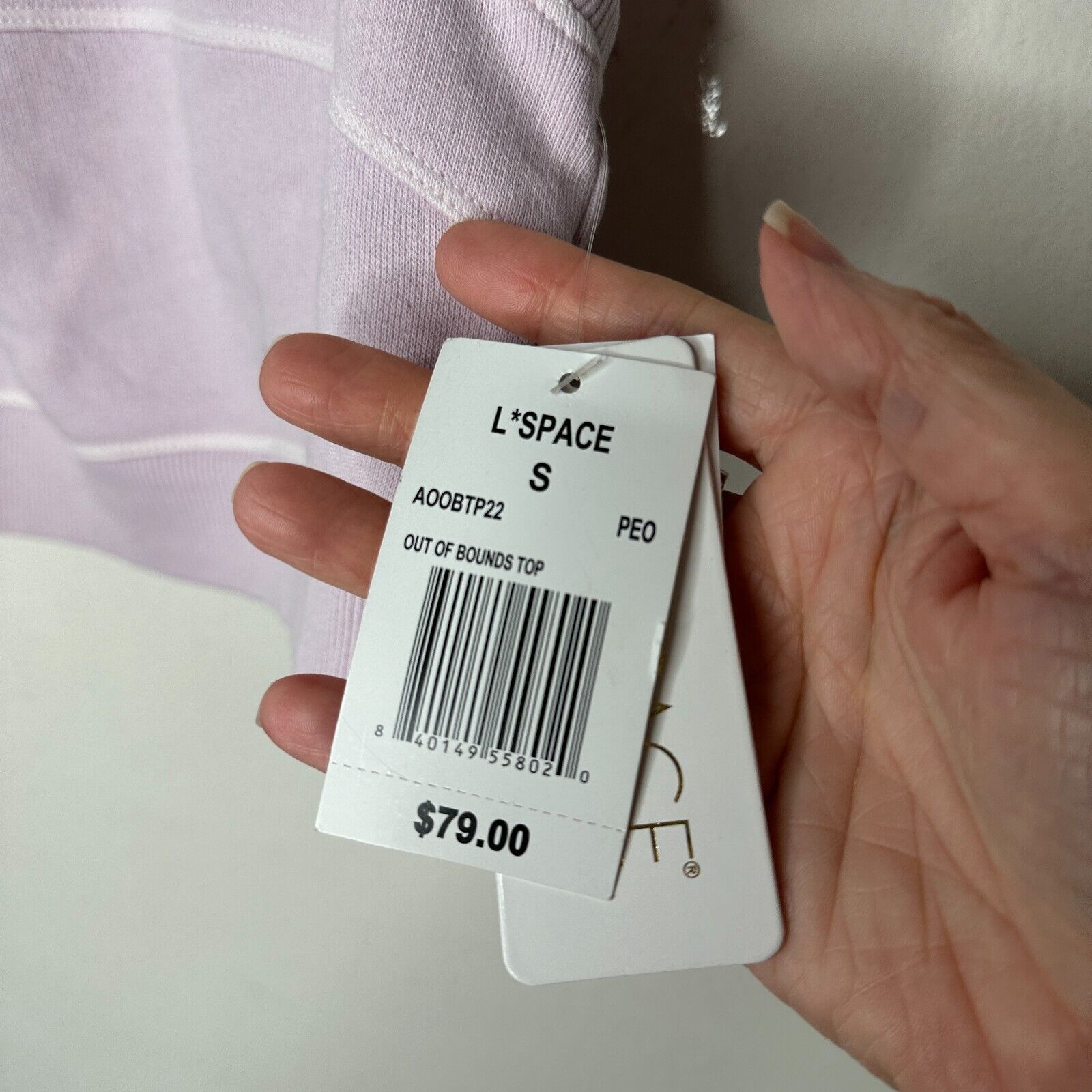Other NWT L*Space Out Of Bounds Lilac Crop Scoop Racerback Bra S Size S / US 4 / IT 40 - 3 Thumbnail