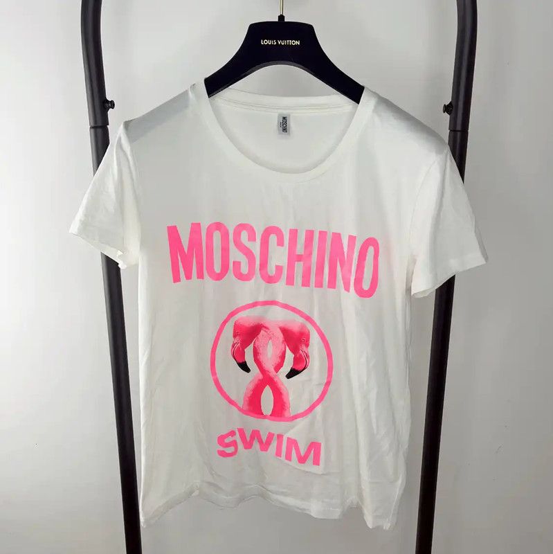 Moschino Moschino White Cotton Women’s T-Shirt 0089 Size M / US 6-8 / IT 42-44 - 1 Thumbnail