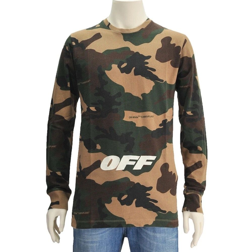 Off-White camouflage long sleeves T-shirt "BUSINESS CASUAL" TEE camo Size US XS / EU 42 / 0 - 5 Thumbnail