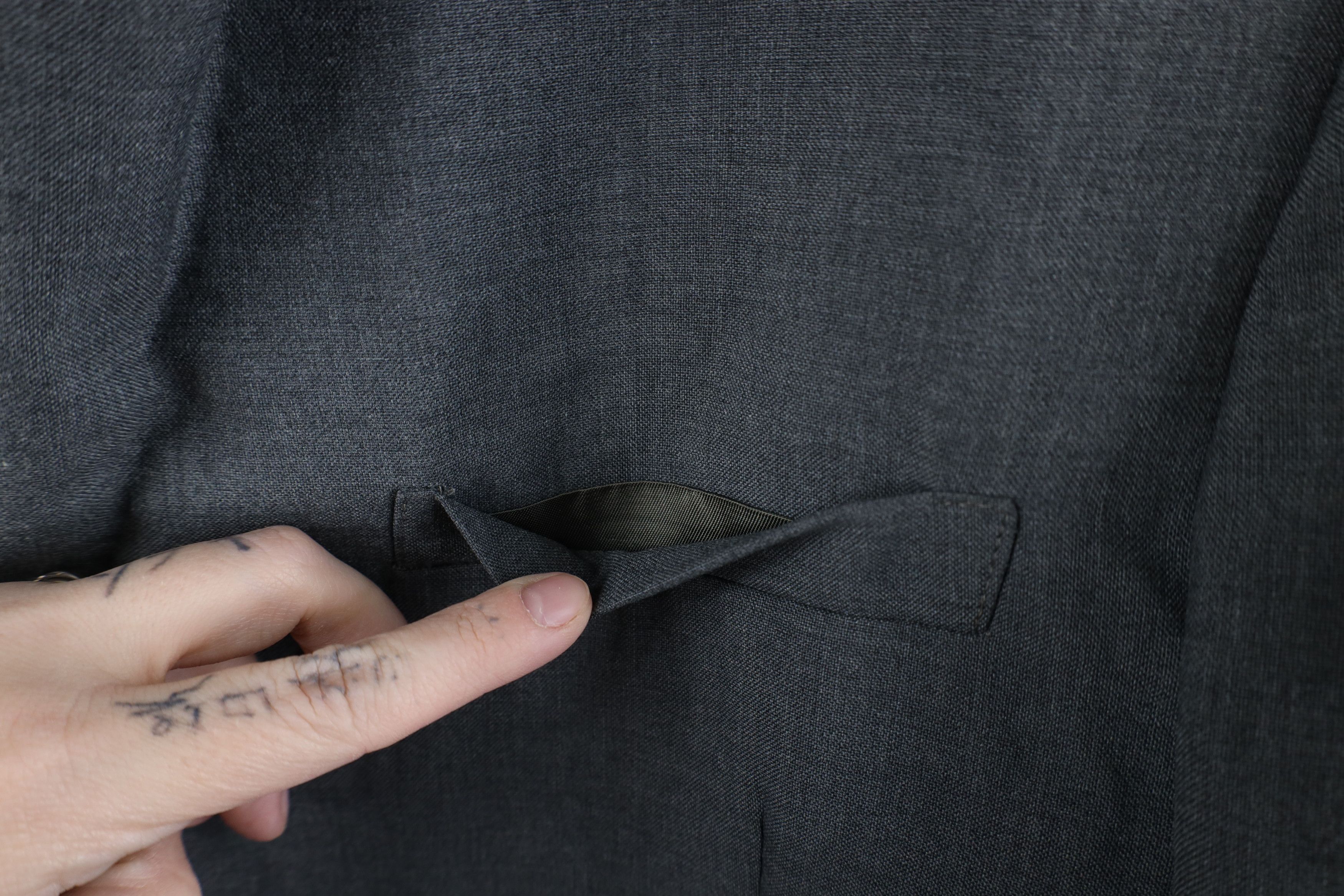 Vintage Vintage 70s Streetwear Blazer Suit Jacket Sharkskin Gray USA Size US XL / EU 56 / 4 - 5 Thumbnail