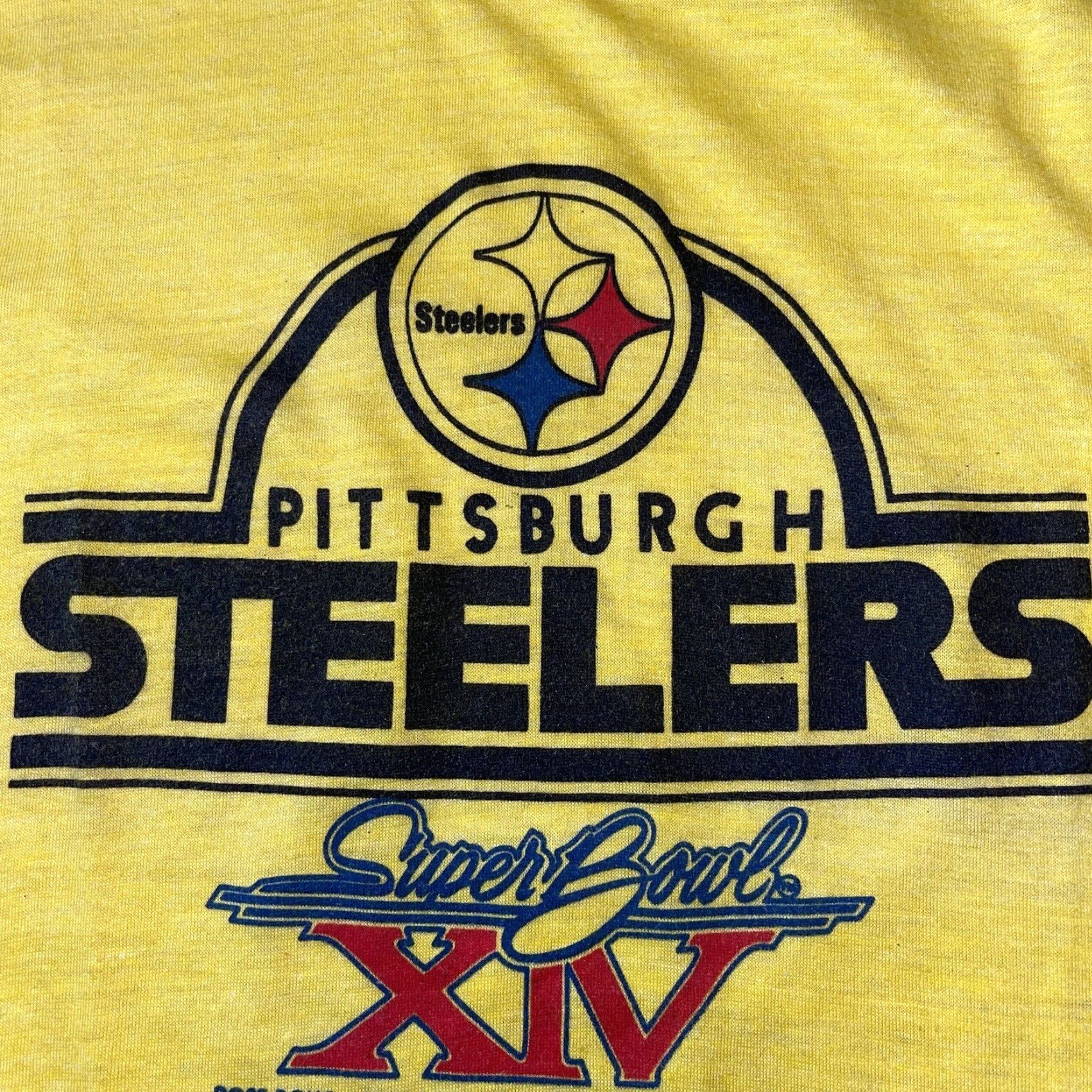 Vintage VINTAGE Pittsburgh Steelers Super Bowl XIV T Shirt Men’s Size Medium Yellow Size US M / EU 48-50 / 2 - 7 Thumbnail
