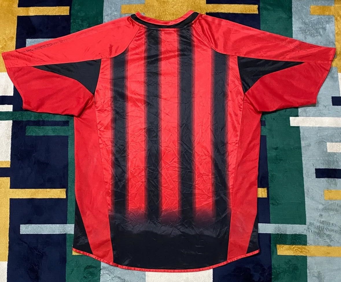 Vintage Vtg AC Milan Home Shirt 2004-2005 Size US L / EU 52-54 / 3 - 3 Thumbnail
