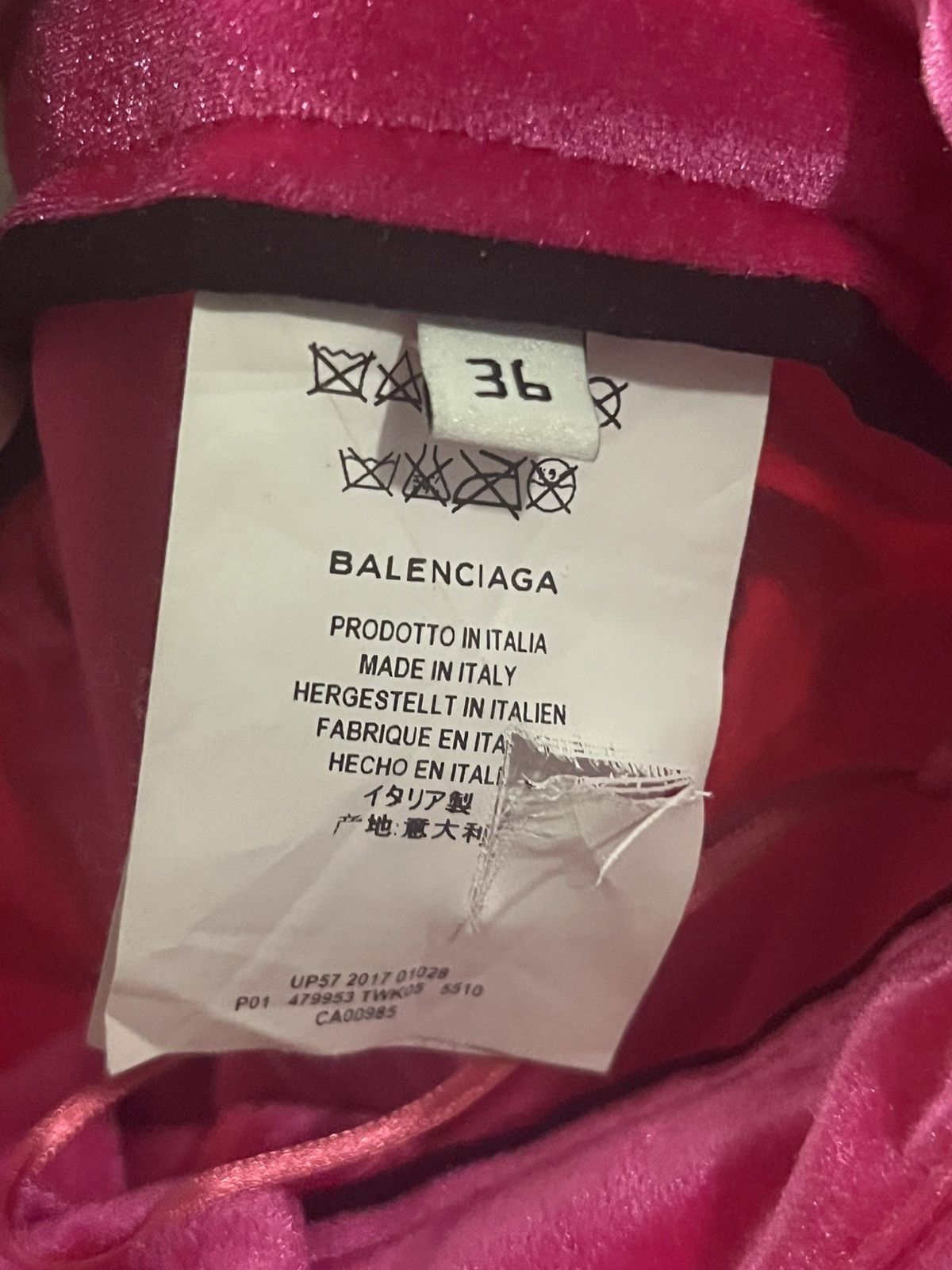 Balenciaga Balenciaga 2017 Hot Pink Velvet Pantaboot / Knife Boots Size 26" / US 2 / IT 38 - 5 Thumbnail