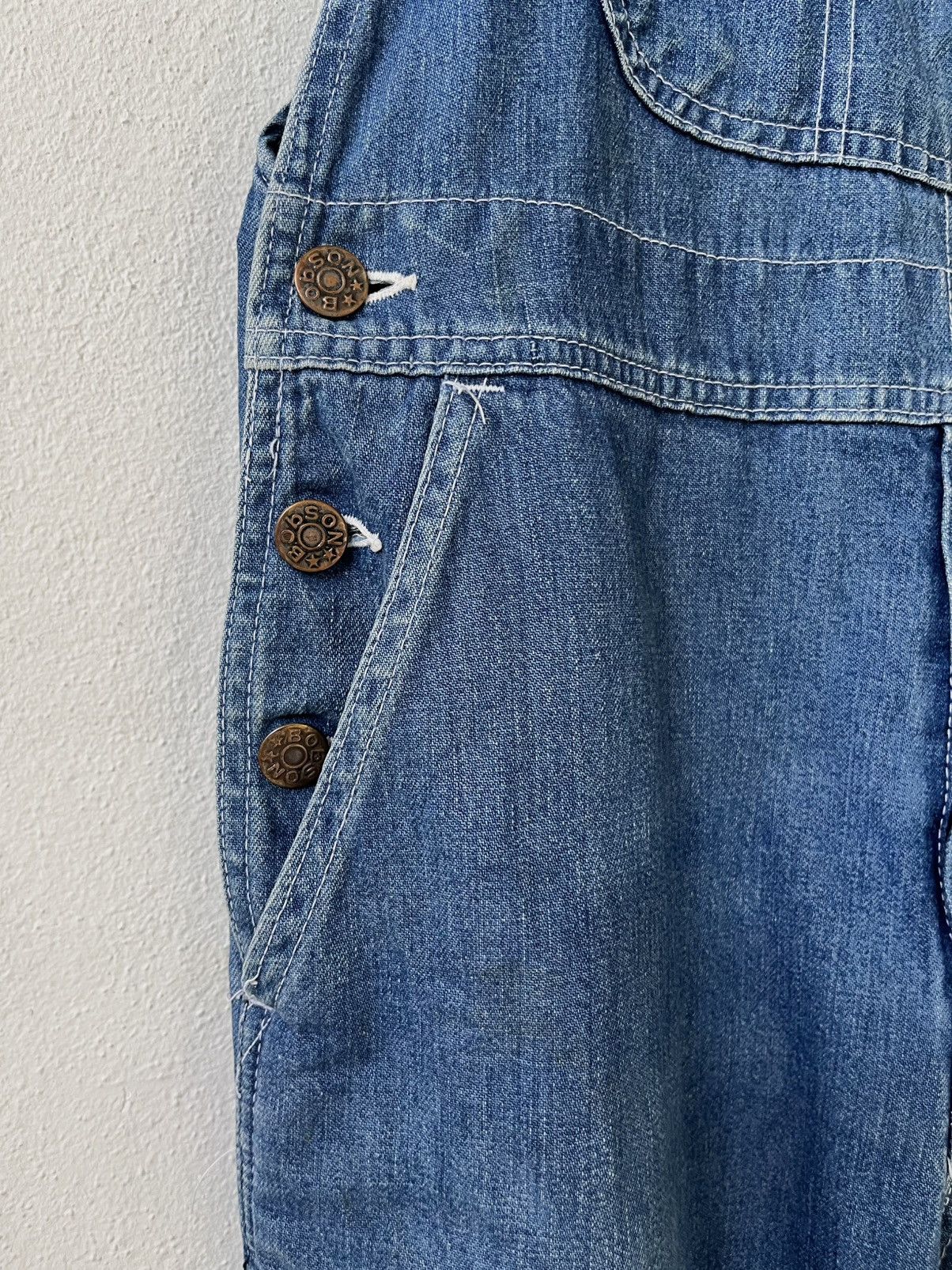 Vintage vintage BOBSON Denim Overalls/ Dungarees Size US 33 - 4 Thumbnail
