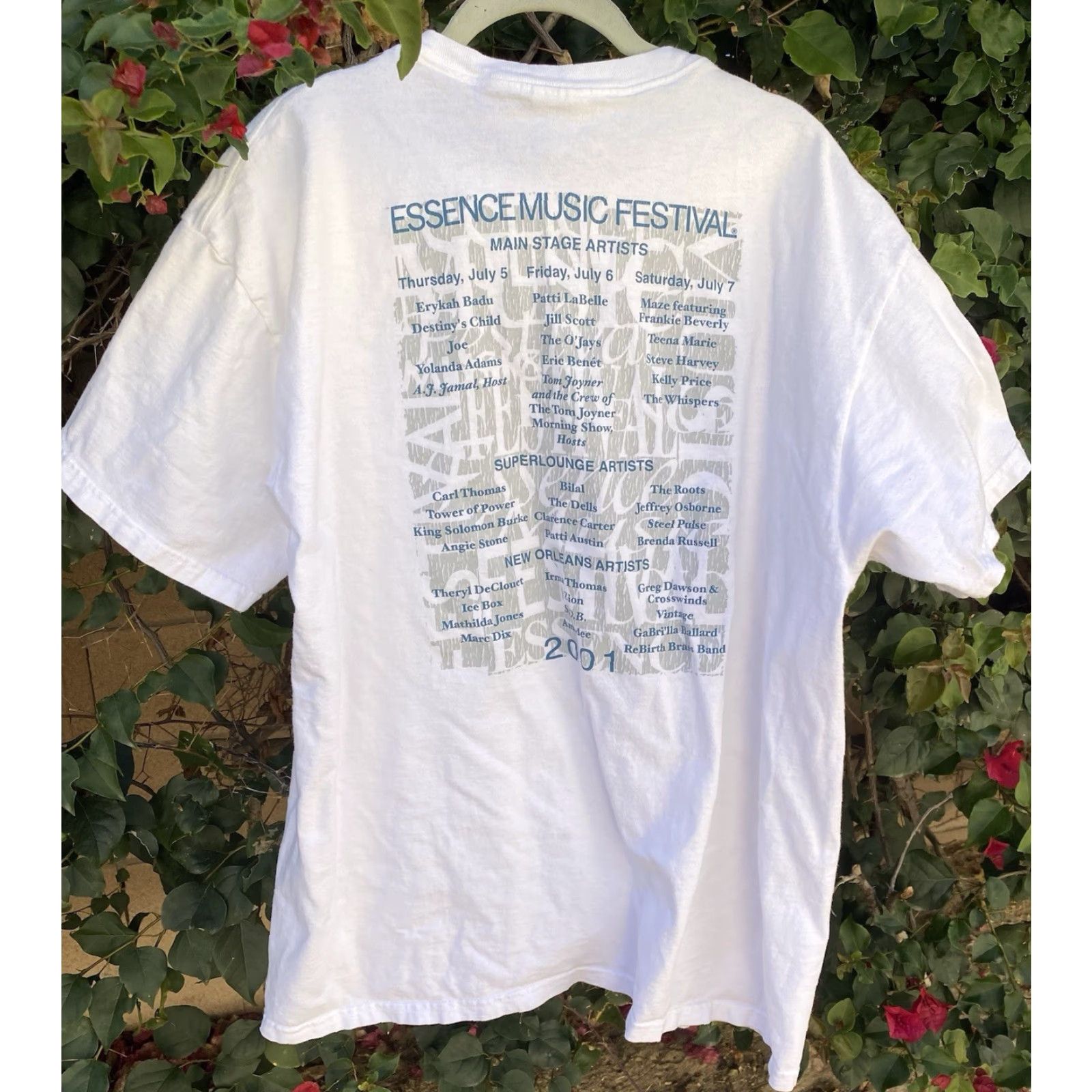 Fruit Of The Loom VINTAGE Essence Music Festival T-Shirt New Orleans Erykah Badu Destiny’s Child XS? XL Size US XL / EU 56 / 4 - 5 Thumbnail