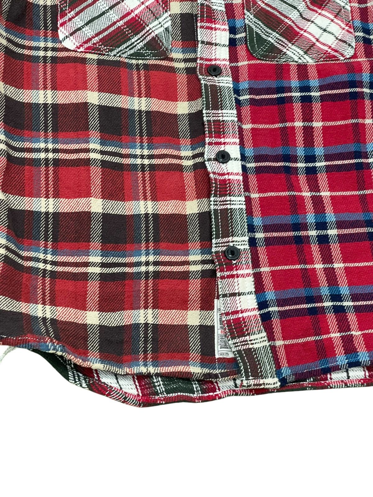 Japanese Brand Multi Plaid Houston Union Made Flannel Shirt Workwear 6🟩7 Size US M / EU 48-50 / 2 - 4 Thumbnail
