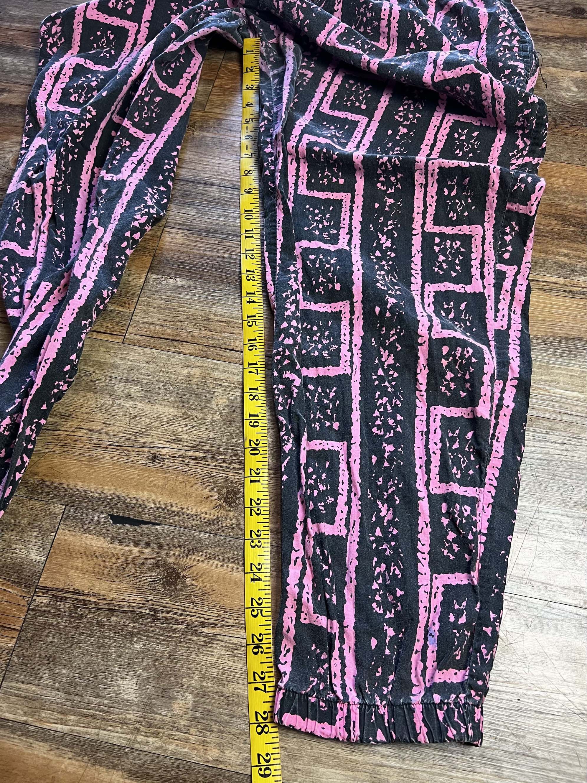 Vintage Vintage 1980's Dinosaur Sportswear Pink Parachute Pants Size US 35 - 8 Thumbnail