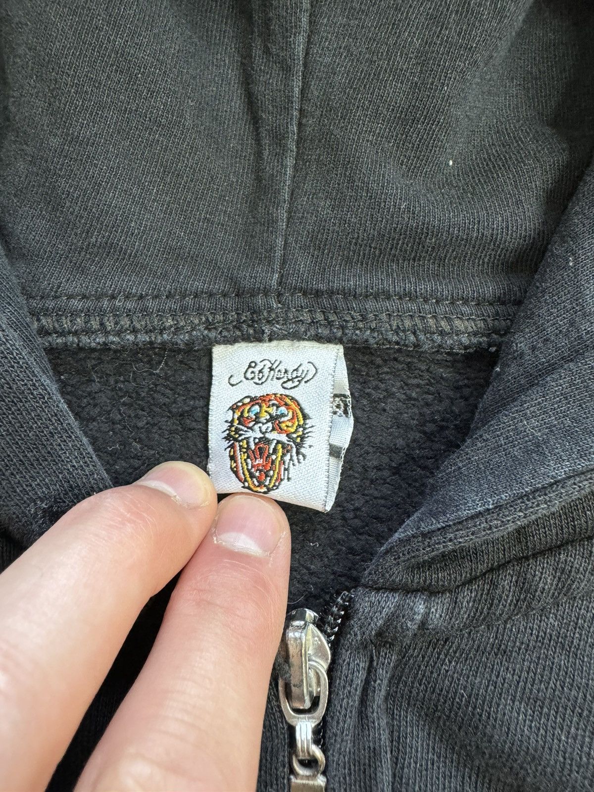 Christian Audigier × Ed Hardy × Vintage Vintage Women’s Ed Hardy by Audigier Skull Pirate Hoodie Size M / US 6-8 / IT 42-44 - 5 Thumbnail