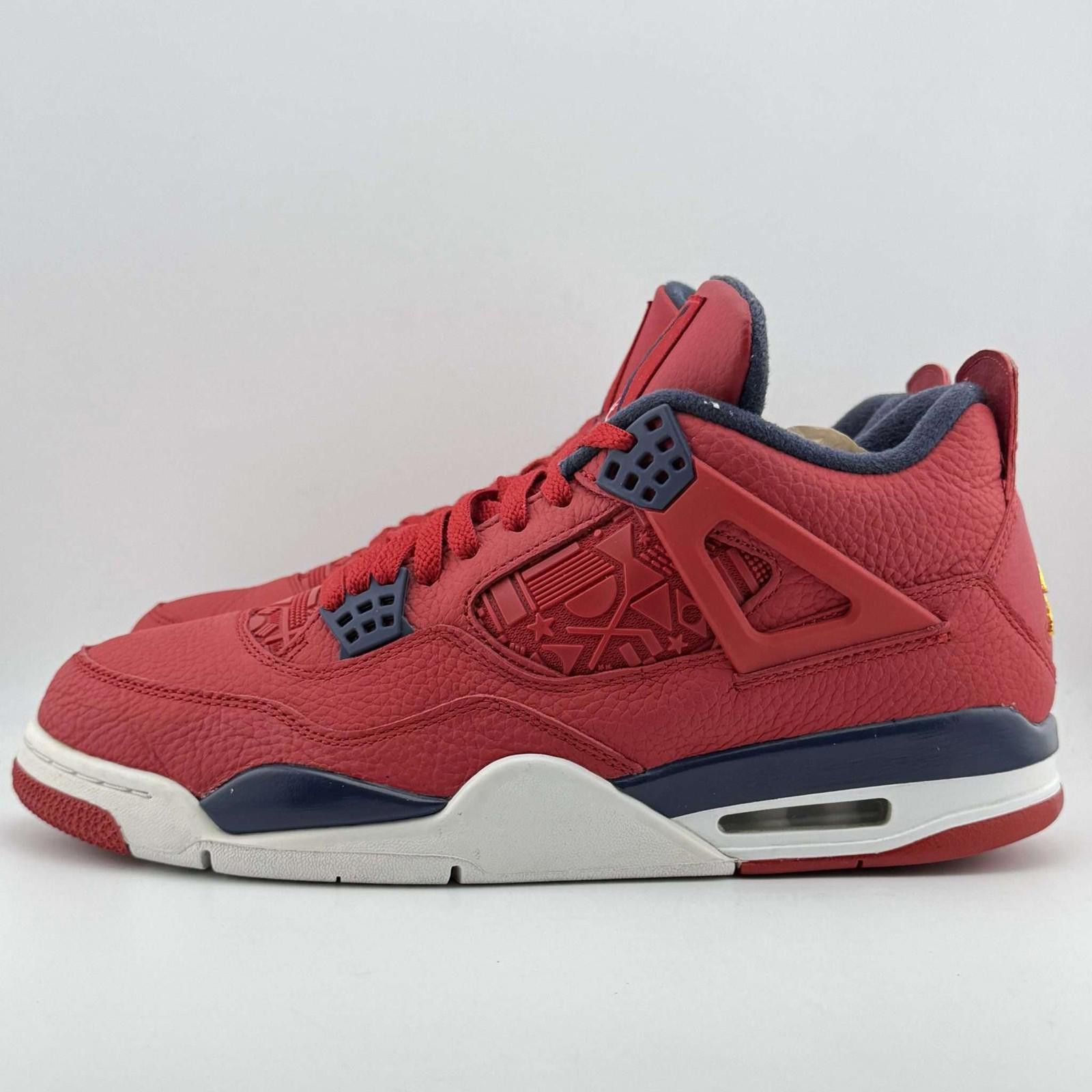 Jordan Brand Air Jordan 4 Retro SE Gym Red Obsidian White 11.5 Used Size US 11.5 / EU 44-45 - 2 Thumbnail