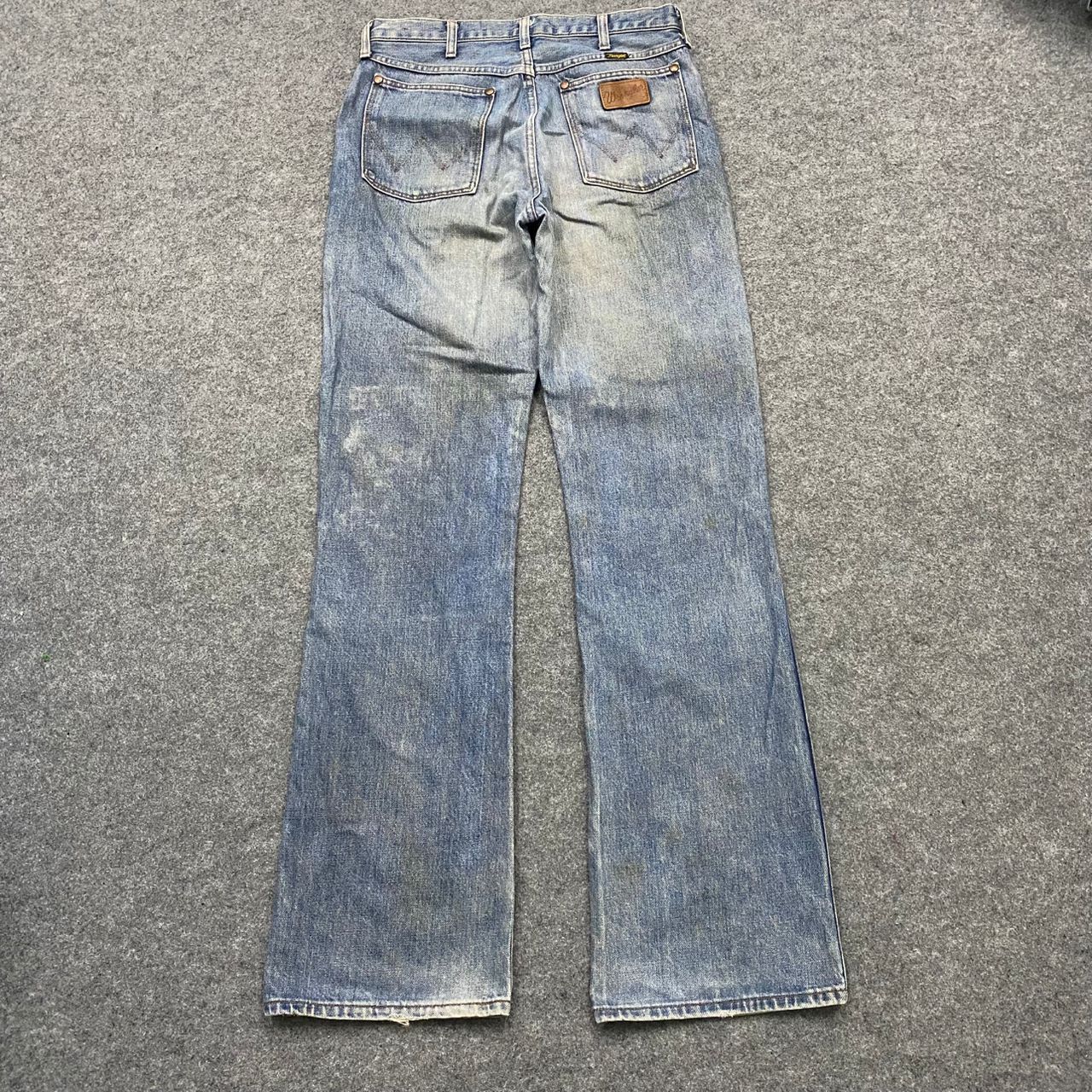 Vintage 💥Flare💥Vintage Wrangler Distressed Denim Size US 30 / EU 46 - 2 Thumbnail