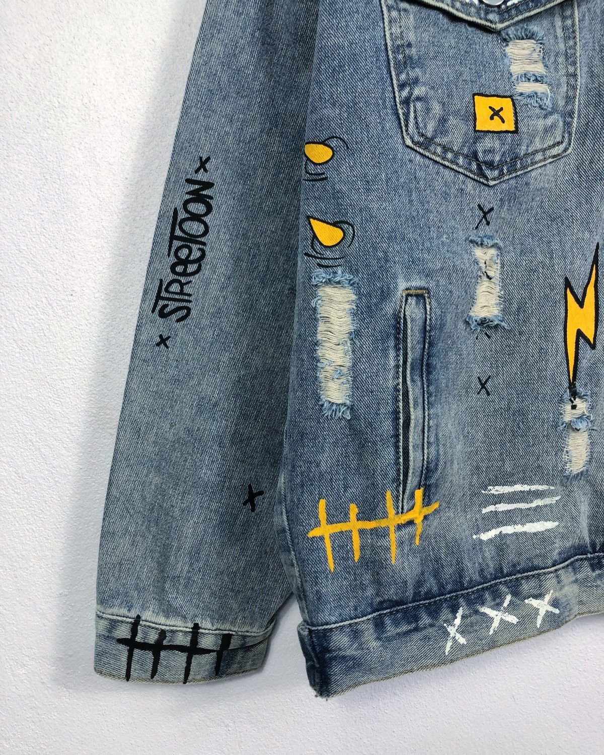 Seditionaries Rare Kirin Strange Handpainted Denim Button Jacket Size US L / EU 52-54 / 3 - 6 Thumbnail