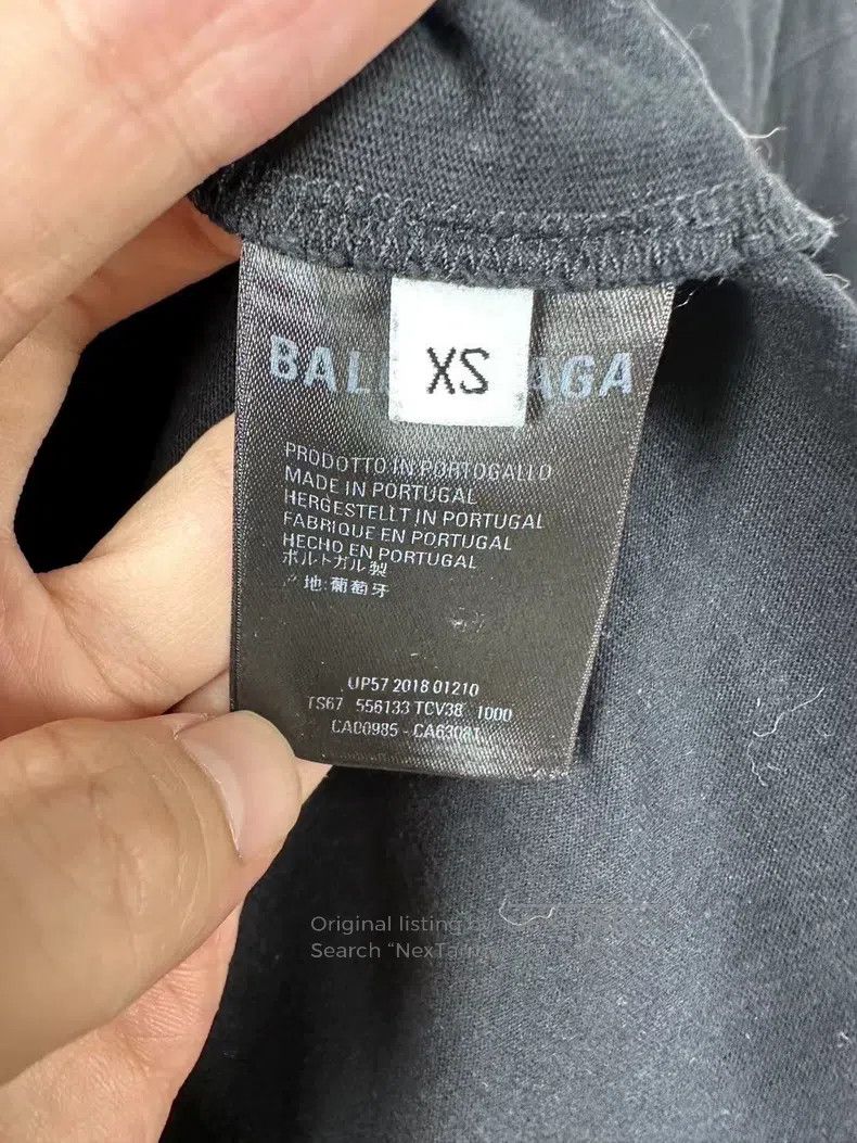 Balenciaga Balenciaga Black and Green Band Short Sleeve Size US XS / EU 42 / 0 - 3 Thumbnail