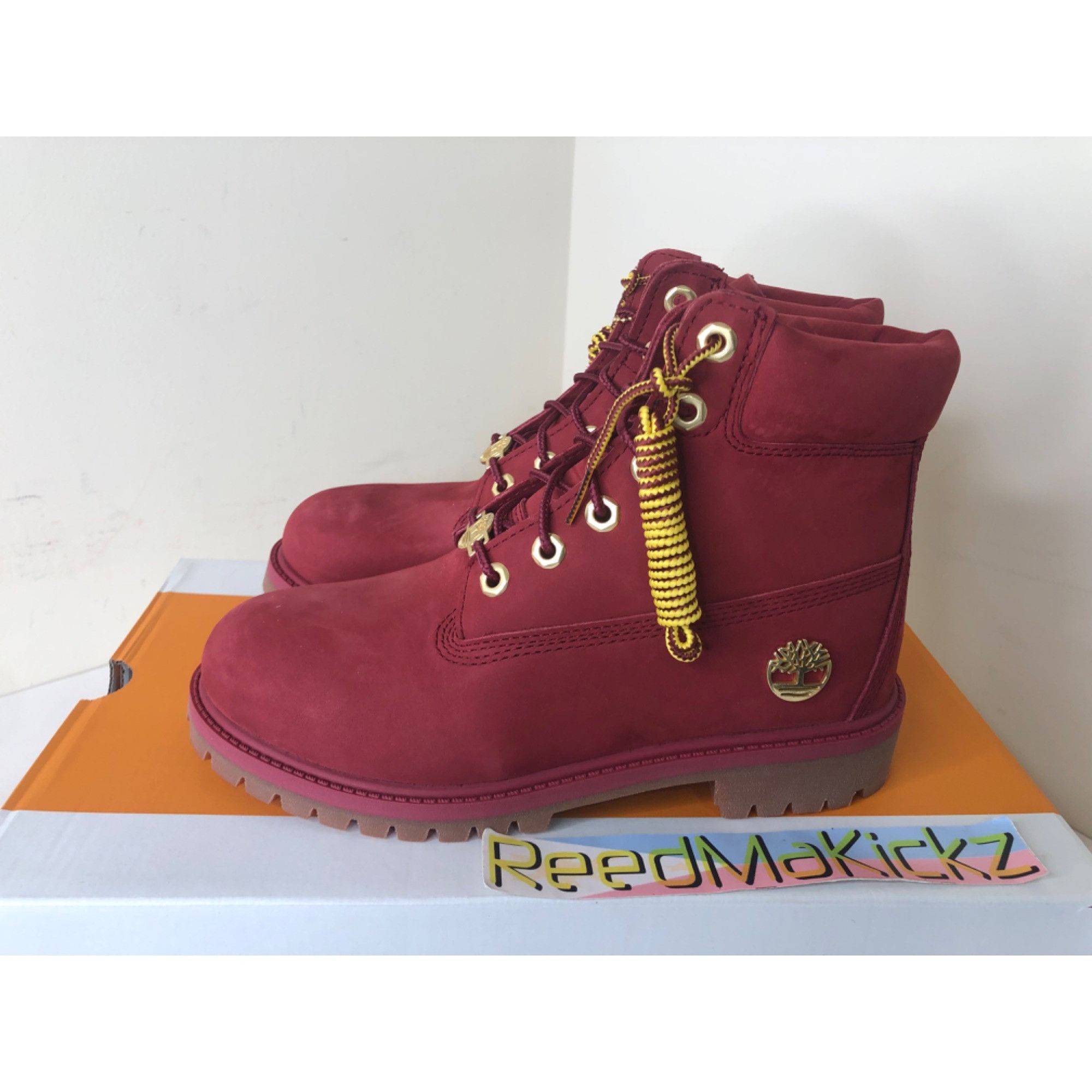 Timberland Timberland Boots 6 inch Burgundy Kids 6y Size US 6 / EU 39 - 1 Thumbnail