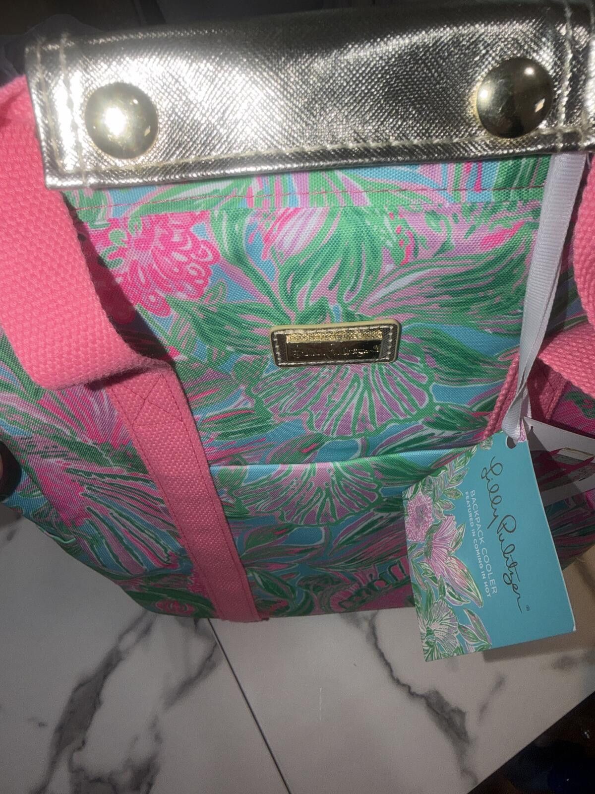 Other NWT Lilly Pulitzer Backpack Cooler Best Fishes Size ONE SIZE - 5 Thumbnail