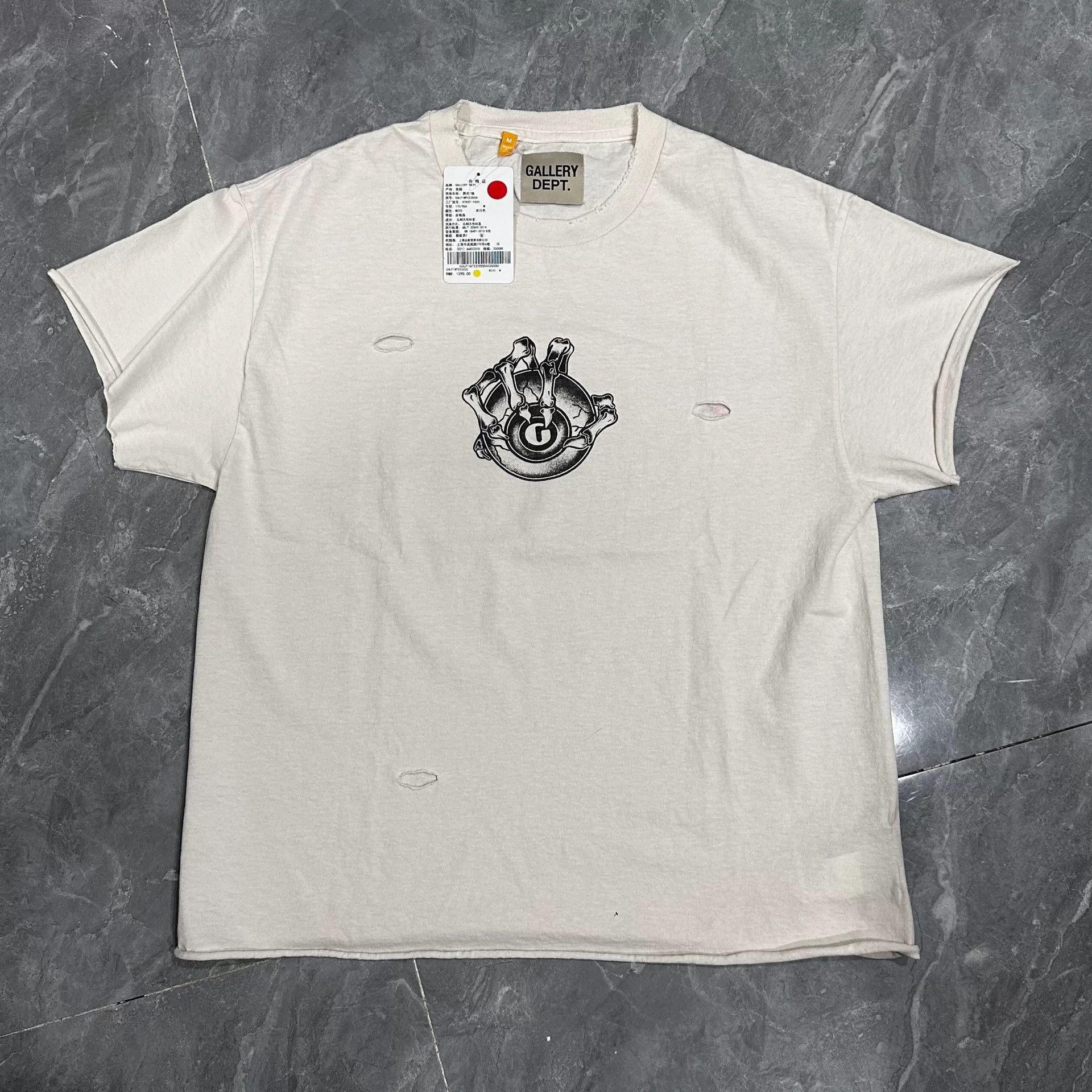 Gallery Dept. Gallery Dept Distressed Graphic Tee Size US M / EU 48-50 / 2 - 1 Thumbnail