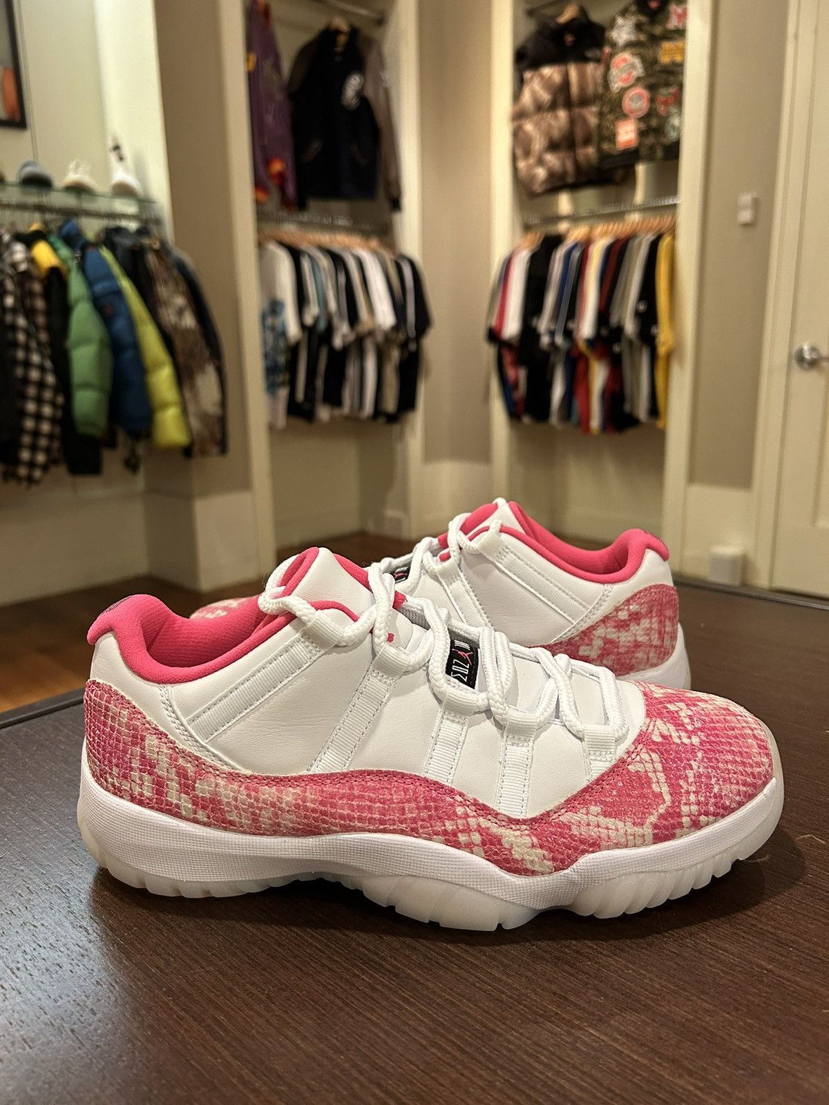 Jordan 11 Retro Low Pink Snakeskin (19) (Women's)