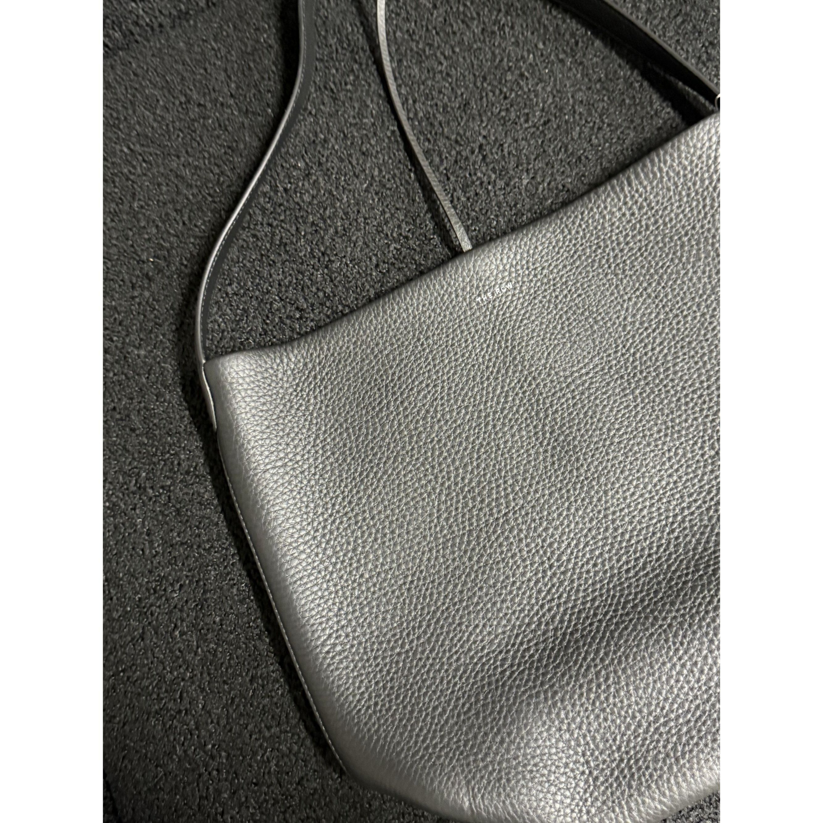 The Row The Row Pebbled Leather Shoulder Bag Gray Made In Italy Size ONE SIZE - 11 Thumbnail