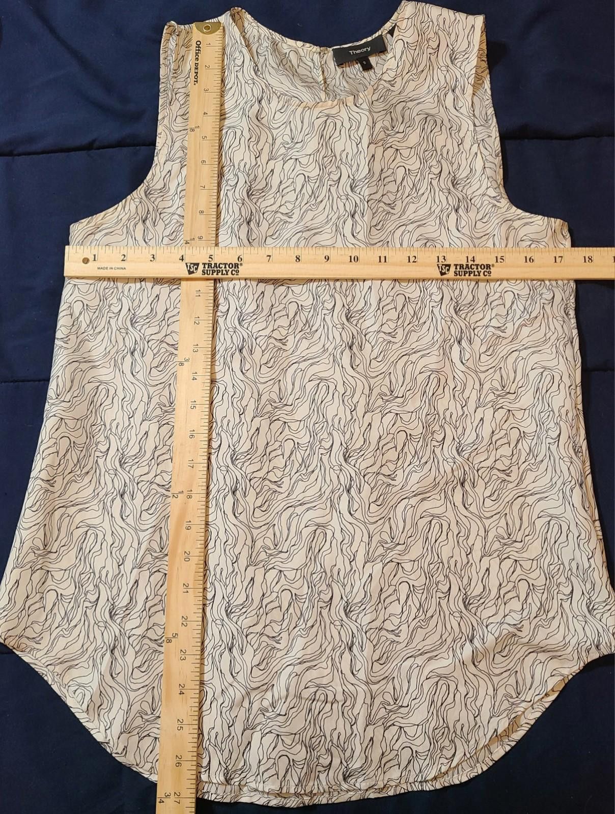 Theory Theory Sleeveless Top Shirt Womens Size Small Silk Bringam Size S / US 4 / IT 40 - 3 Thumbnail