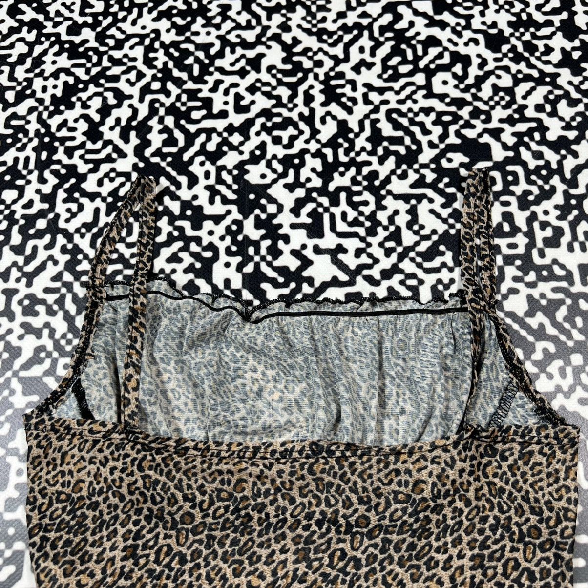 Vintage Vintage Y2K Leopard Sexy Retro Tank Top Sleeveless Size S / US 4 / IT 40 - 11 Thumbnail