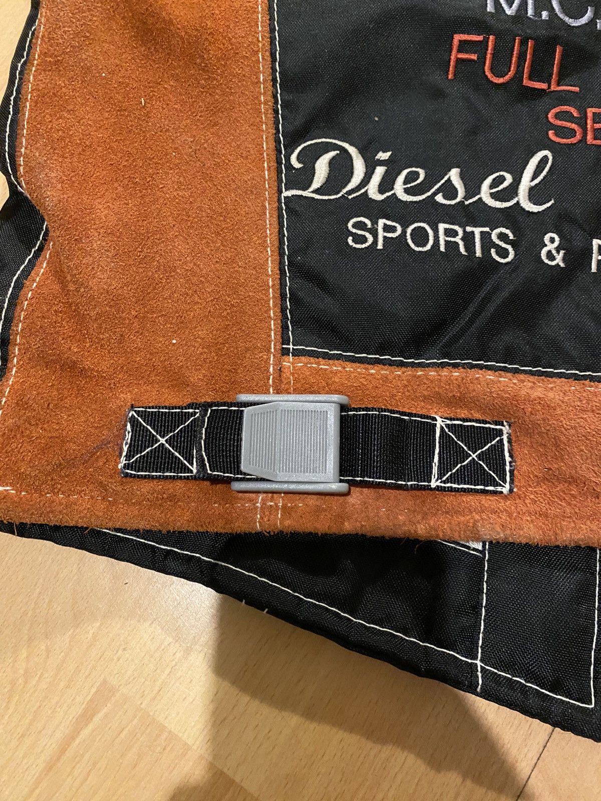 Diesel Diesel Vintage Leather Racing Vest - Y2K Archive (1999-2003) Size US L / EU 52-54 / 3 - 5 Thumbnail