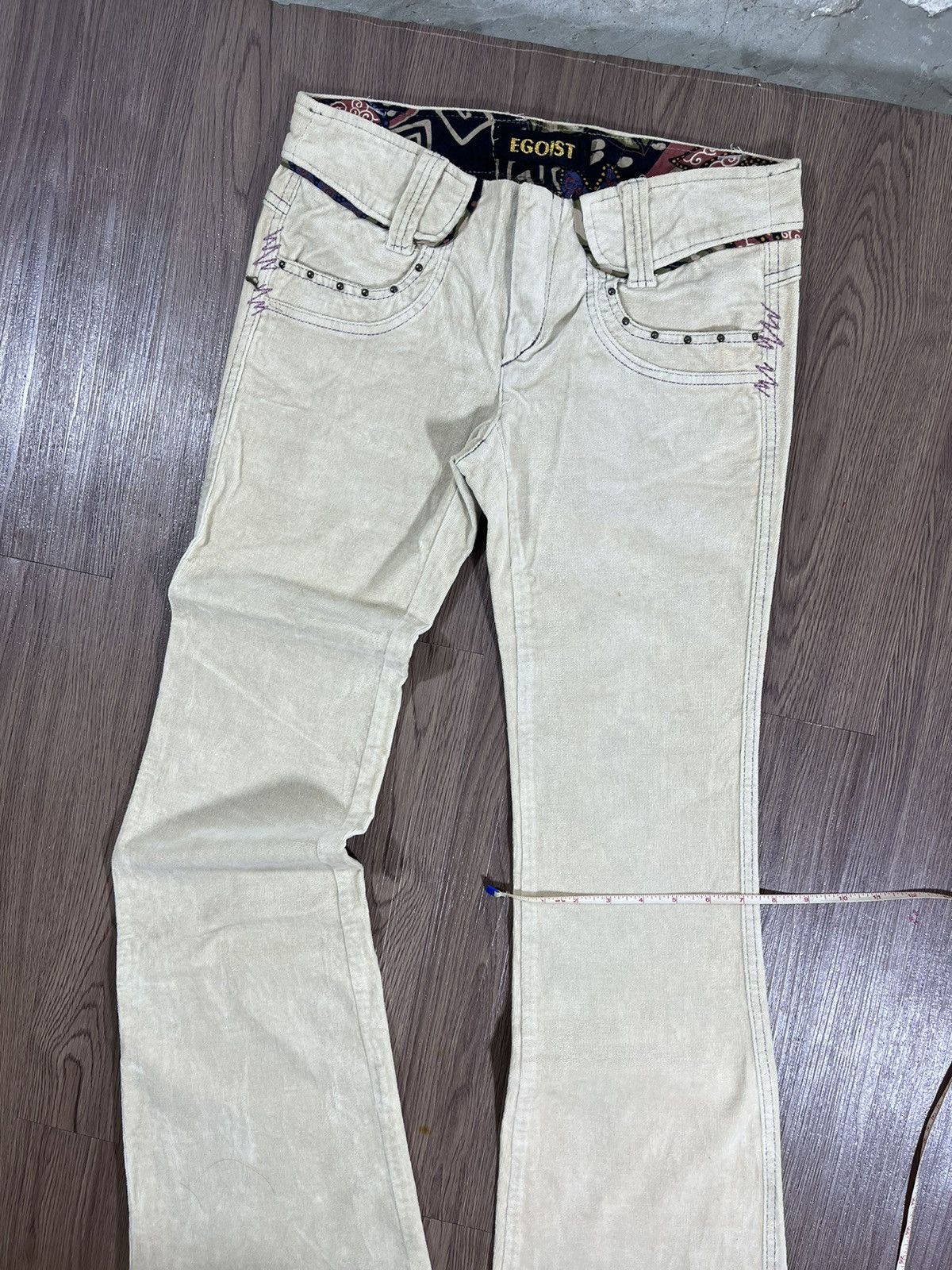 EGOIST EGOIST Y2K Oriental Corduroy Bootcut Flared Pants Size US 31 - 14 Thumbnail
